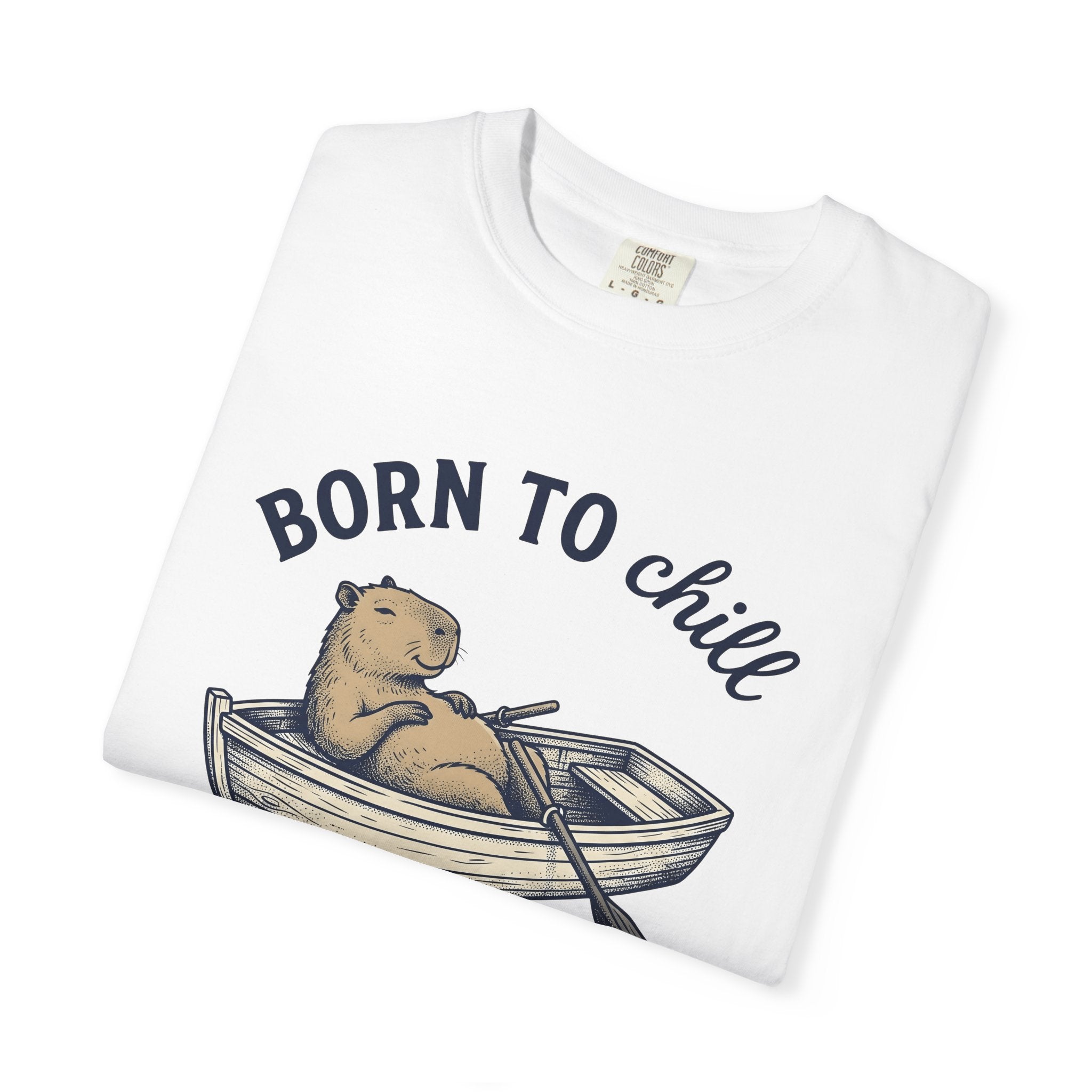 Capybara Raft Shirt Funny Wildlife Gift Women Retro Tee Rodent T-Shirt Humor Fan Vintage Tshirt Animal Graphic Sketch Paddle Tshirt
