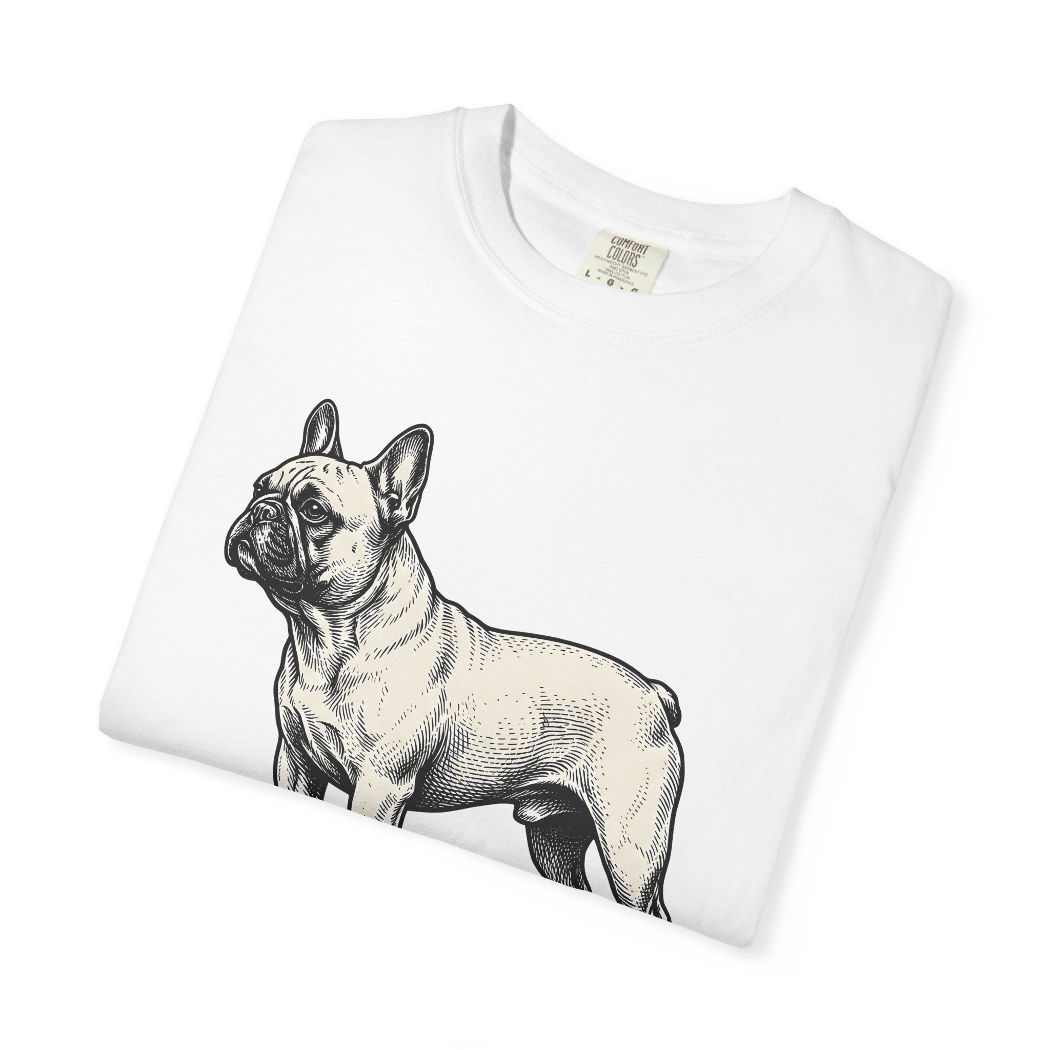 French Bulldog Shirt Dog Pet Gift Women Vintage Tee Bulldog T-Shirt Dog Fan Canine Graphic Tshirt Hand Drawn Linework Tshirt