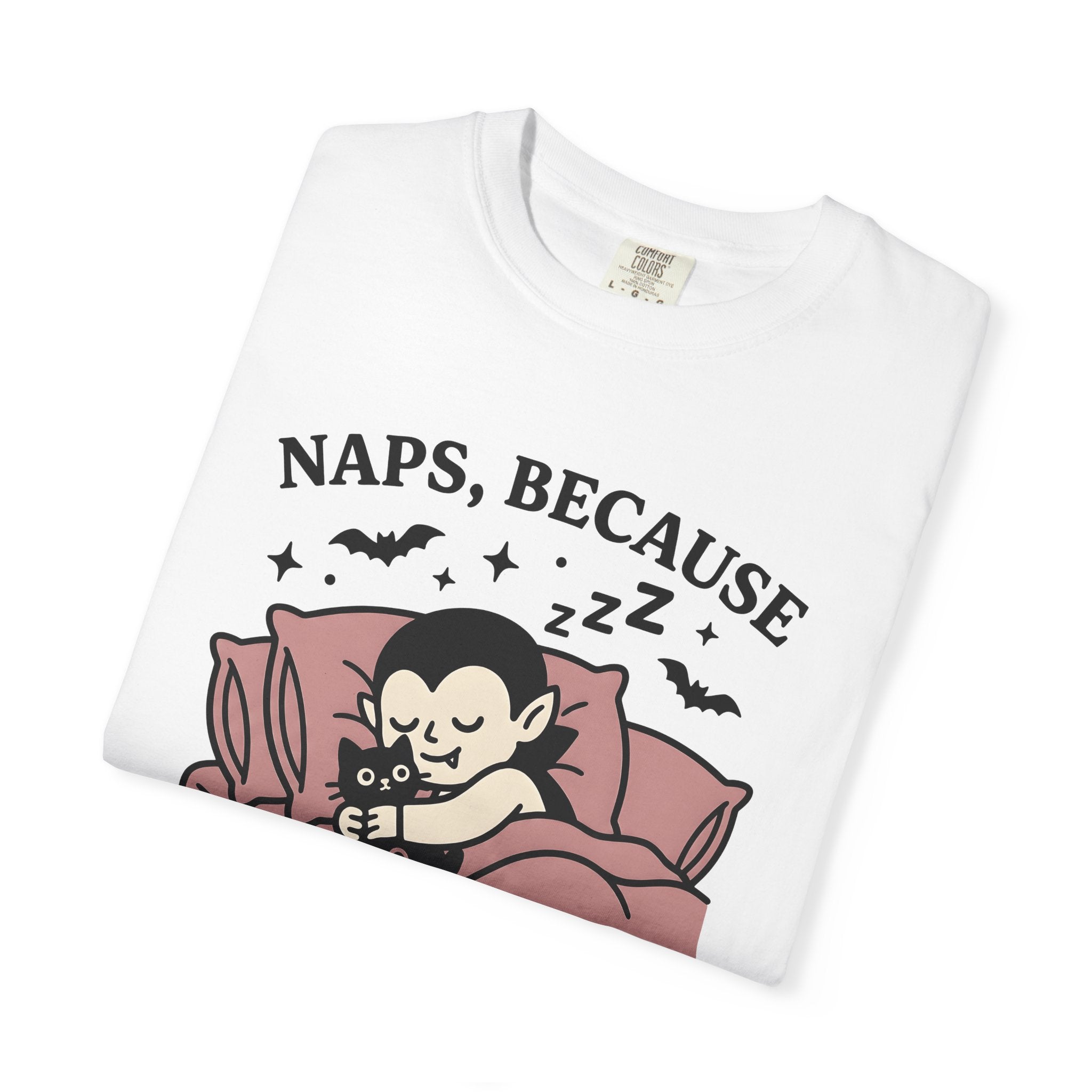 Vampire Cat Shirt Halloween Gothic Gift Women Cartoon Tee Cat T-Shirt Horror Fan Comic Tshirt Dark Graphic Retro Bats Tshirt