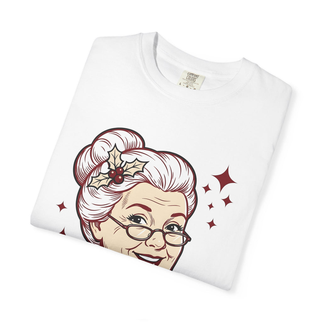 Mrs Claus Shirt Christmas Holiday Gift Women Cartoon Tee Santa Claus T-Shirt Christmas Fan Santa Tshirt Winter Graphic Vintage Holly Tshirt