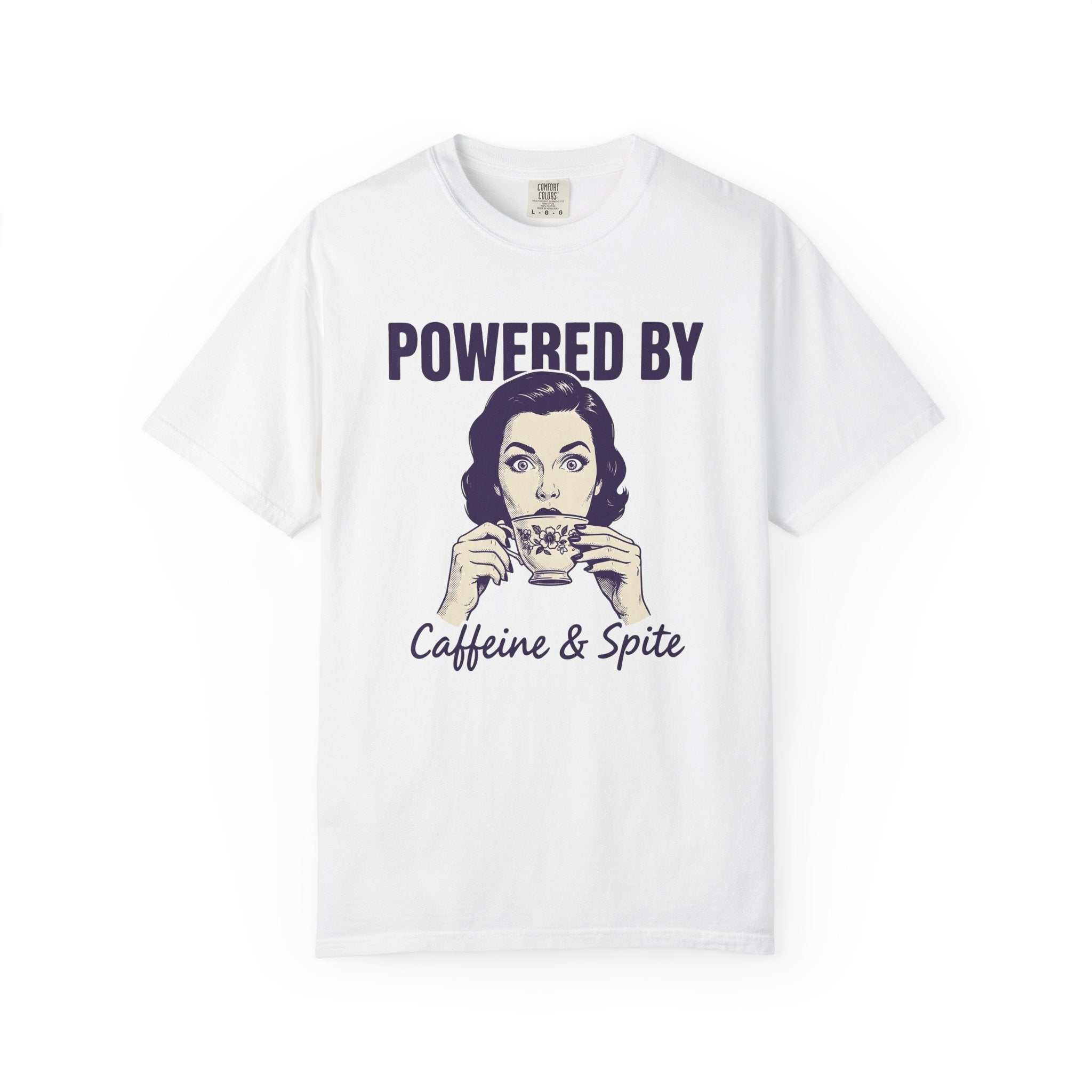 Woman Coffee Cup Shirt Coffee Humor Gift Women Vintage Tee Coffee Mug T-Shirt Caffeine Fan Retro Tshirt Vintage Distressed Tshirt Funny