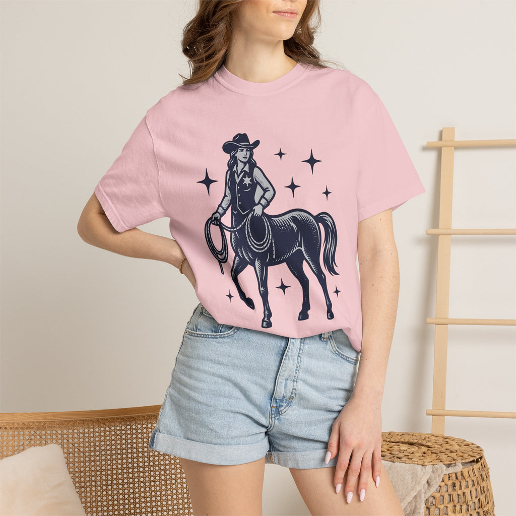 Centaur Cowgirl Shirt Cowgirl Western Gift Women Vintage Tee Centaur T-Shirt Rodeo Fan Retro Tshirt Cowboy Graphic Hand Drawn Stars Tshirt