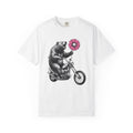 Bear Motorcycle Shirt St Valentines Day Animal Gift Women Vintage Tee Biker T-Shirt Valentine Fan Retro Tshirt Wildlife Graphic Hand Drawn