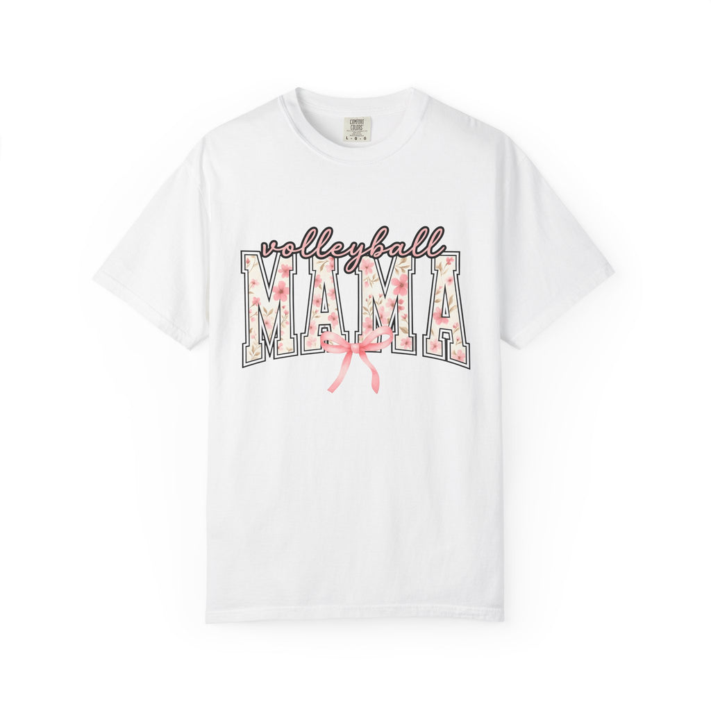 Floral Varsity Letters Shirt Moms Recreation Gift Women Chic Tee Letterman T-Shirt Mom Fan Retro Tshirt Outdoor Graphic Nostalgic Pink Tie