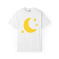 Crescent Moon Shirt Boho Chic Planets Gift Women Cartoon Tee Moon T-Shirt Bohemian Fan Cartoon Tshirt Galaxy Graphic Basic Stars Tshirt