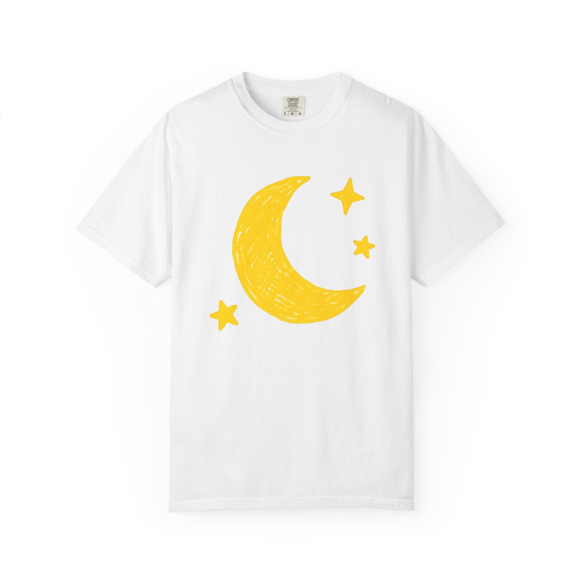 Crescent Moon Shirt Boho Chic Planets Gift Women Cartoon Tee Moon T-Shirt Bohemian Fan Cartoon Tshirt Galaxy Graphic Basic Stars Tshirt