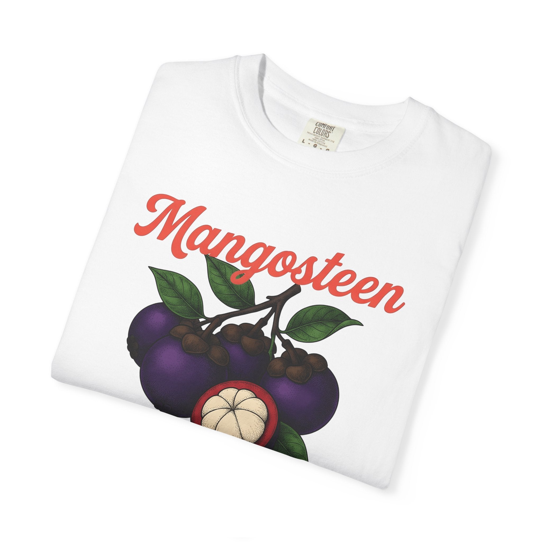 Mangosteen Fruit Shirt Fruit Kitchen Gift Women Hand Drawn Tee Mangosteen T-Shirt Fruit Fan Hand Drawn Tshirt Cooking Graphic Watercolor