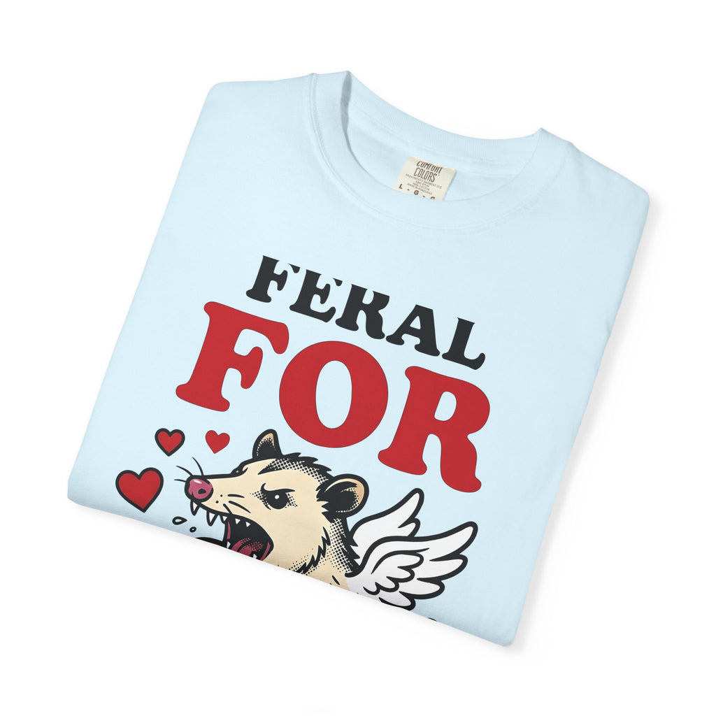 Opossum Wings Shirt St. Valentine's Day Wildlife Gift Women Animated Tee Possum T-Shirt Valentine Fan Cartoon Tshirt Animal Graphic Hand
