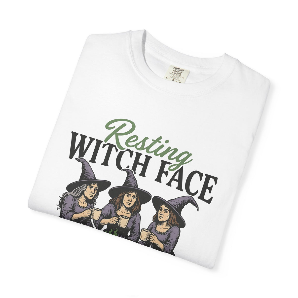 Witch Trio Shirt Halloween Humor Gift Women Vintage Tee Witches T-Shirt Horror Fan Retro Tshirt Comedy Graphic Hand Drawn Cauldron Tshirt
