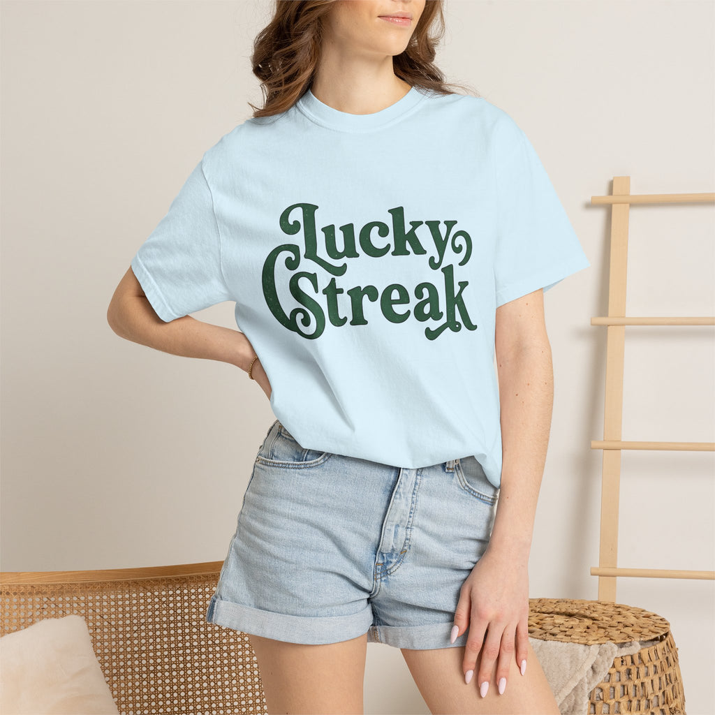 Lucky Quote Shirt St Patrick's Day Event Gift Women Antique Tee Fortune T-Shirt Shamrock Fan Vintage Tshirt Party Graphic Midcentury
