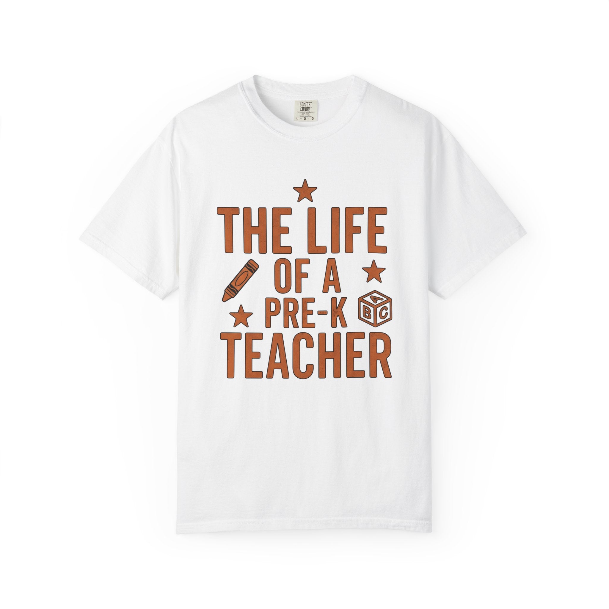 Preschool Teacher Shirt Teacher School Gift Women Bold Text Tee Kindergarten Teacher T-Shirt Educator Enthusiast Typography Tshirt Classroom
