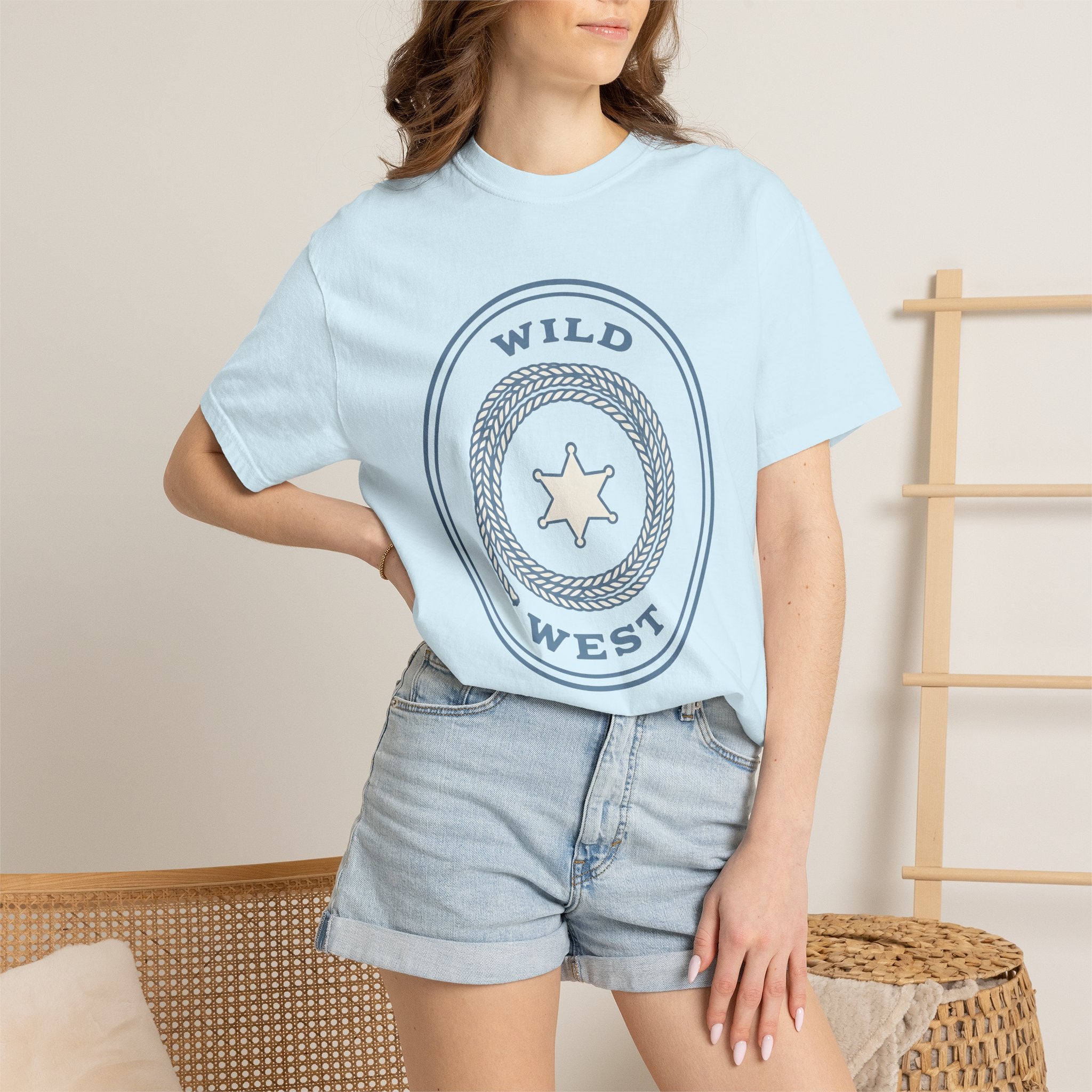 Rope Badge Shirt Cowgirl Country Gift Women Rustic Tee Emblem T-Shirt Cowboy Fan Vintage Tshirt Rural Graphic Sketch Star Badge Tshirt