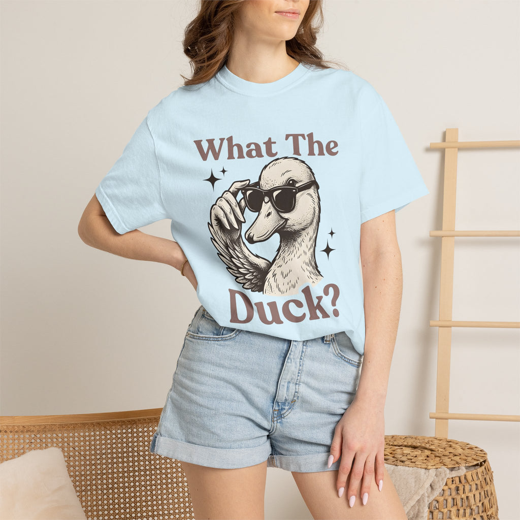 Duck Sunglasses Shirt Funny Critter Gift Women Line Art Tee Duck T-Shirt Humor Fan Minimalist Tshirt Animal Graphic Pop Art Star Symbols