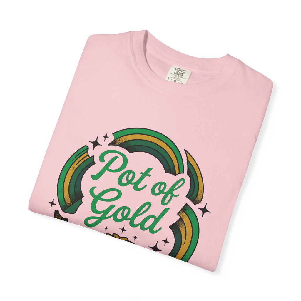 Treasure Pot Shirt St Patrick's Day Chance Gift Women Doodle Tee Treasure Chest T-Shirt Luck Fan Hand Drawn Tshirt Fortune Graphic Rustic