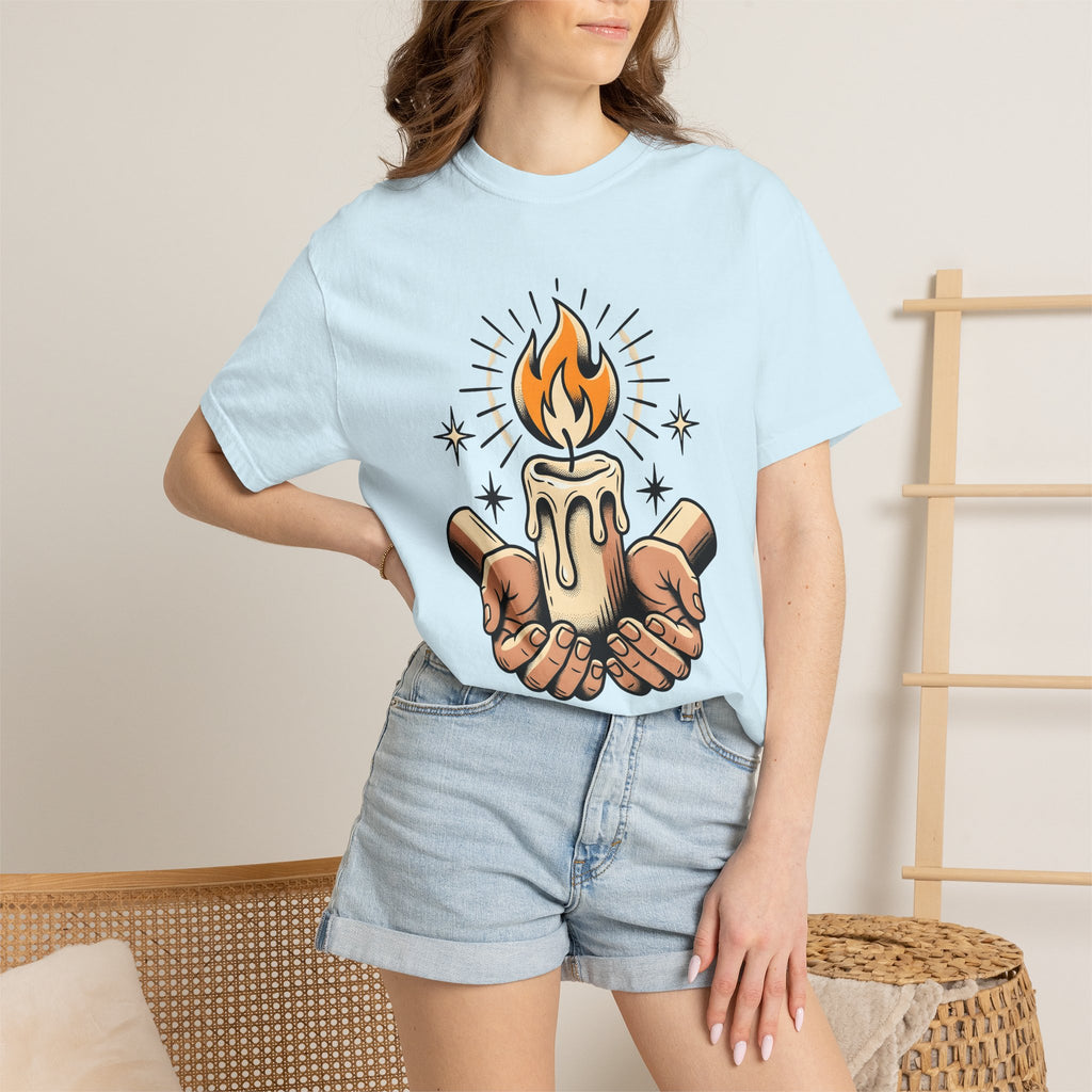 Wax Fingers Shirt Boho Chic Energy Gift Women Classic Tattoo Tee Finger T-Shirt Bohemian Fan Tattooed Tshirt Vibrations Graphic Line Art