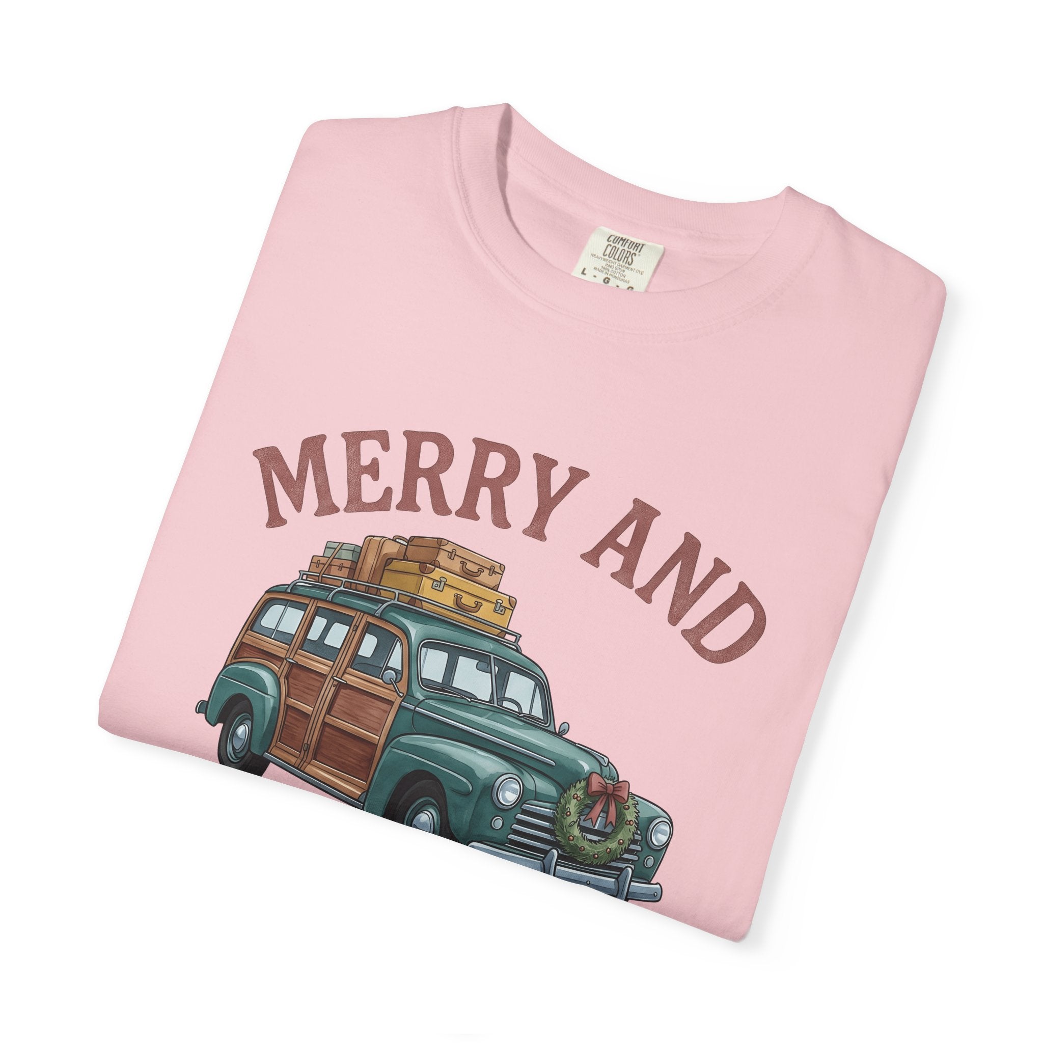 Antique Vehicle Shirt Christmas Winter Gift Women Line Art Tee Vintage Car T-Shirt Xmas Fan Classic Car Tshirt Frosty Graphic Traditional