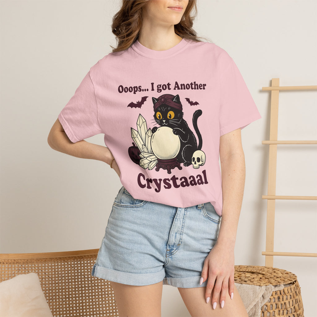 Black Cat Seer Shirt Halloween Sorcery Gift Women Animated Tee Cat T-Shirt Horror Fan Cartoon Tshirt Magic Graphic Classic Fortune Globe
