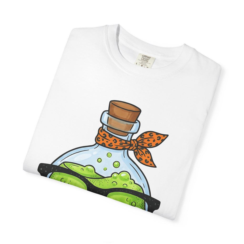 Magic Bottle Shirt Halloween Nerd Gift Women Comic Tee Genie T-Shirt Horror Fan Cartoon Tshirt Geek Graphic Chibi Spectacles Tshirt