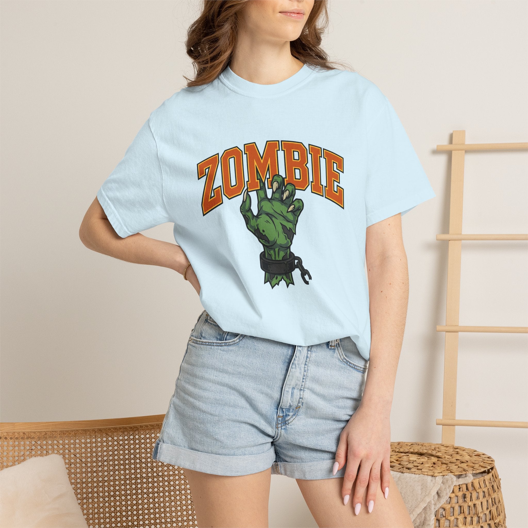 Undead Hand Shirt Halloween Thriller Gift Women Comic Tee Zombie Hand T-Shirt Horror Fan Cartoon Tshirt Suspense Graphic Thriller Graphic
