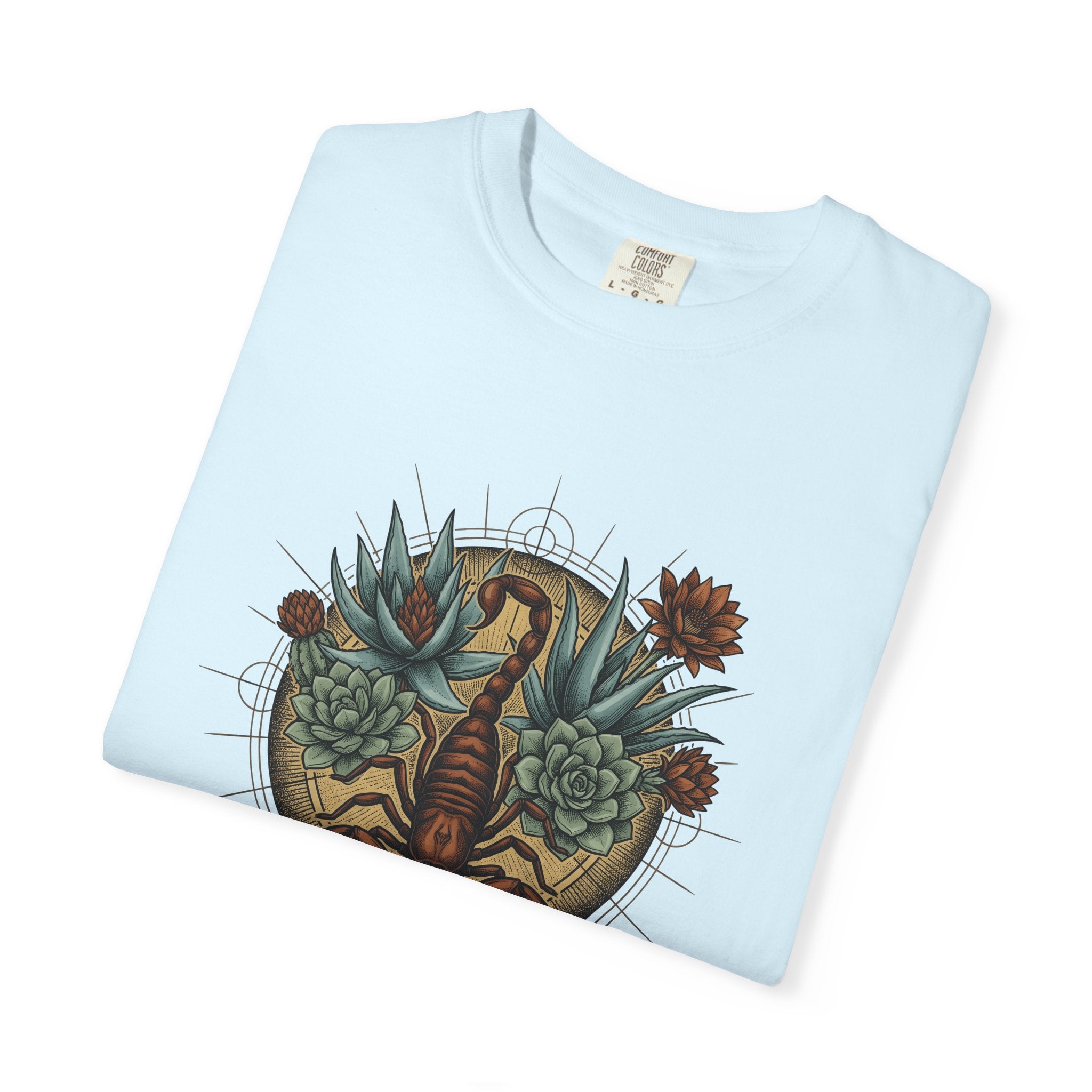 Scorpion Flower Shirt Boho Chic Horoscope Gift Women Tribal Tee Scorpio T-Shirt Bohemian Enthusiast Tribal Tshirt Astrology Graphic Retro