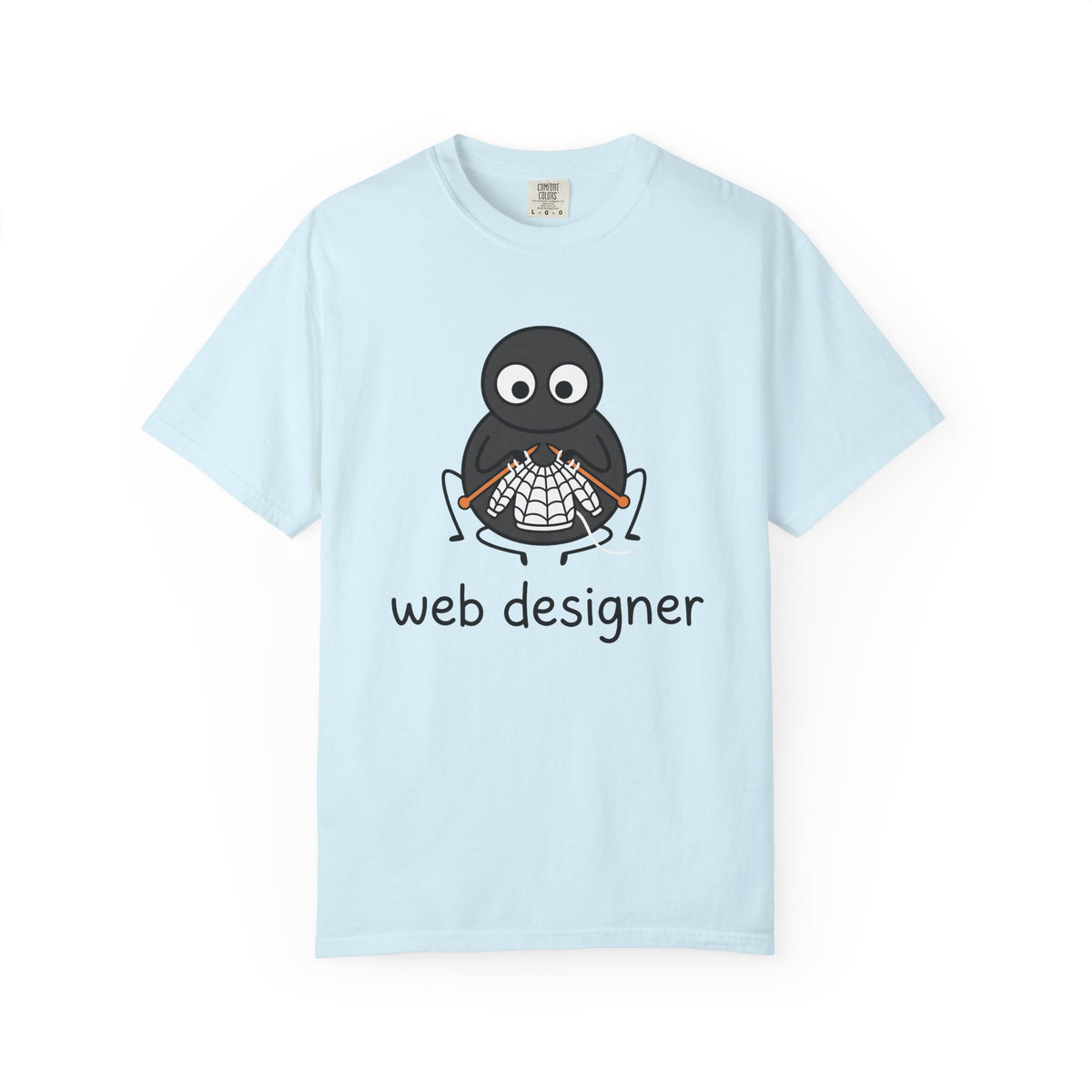 Spider Knitting Shirt Halloween Geek Gift Women Cartoon Tee Arachnid T-Shirt Horror Fan Comic Tshirt Nerd Graphic Minimalist Spiderweb