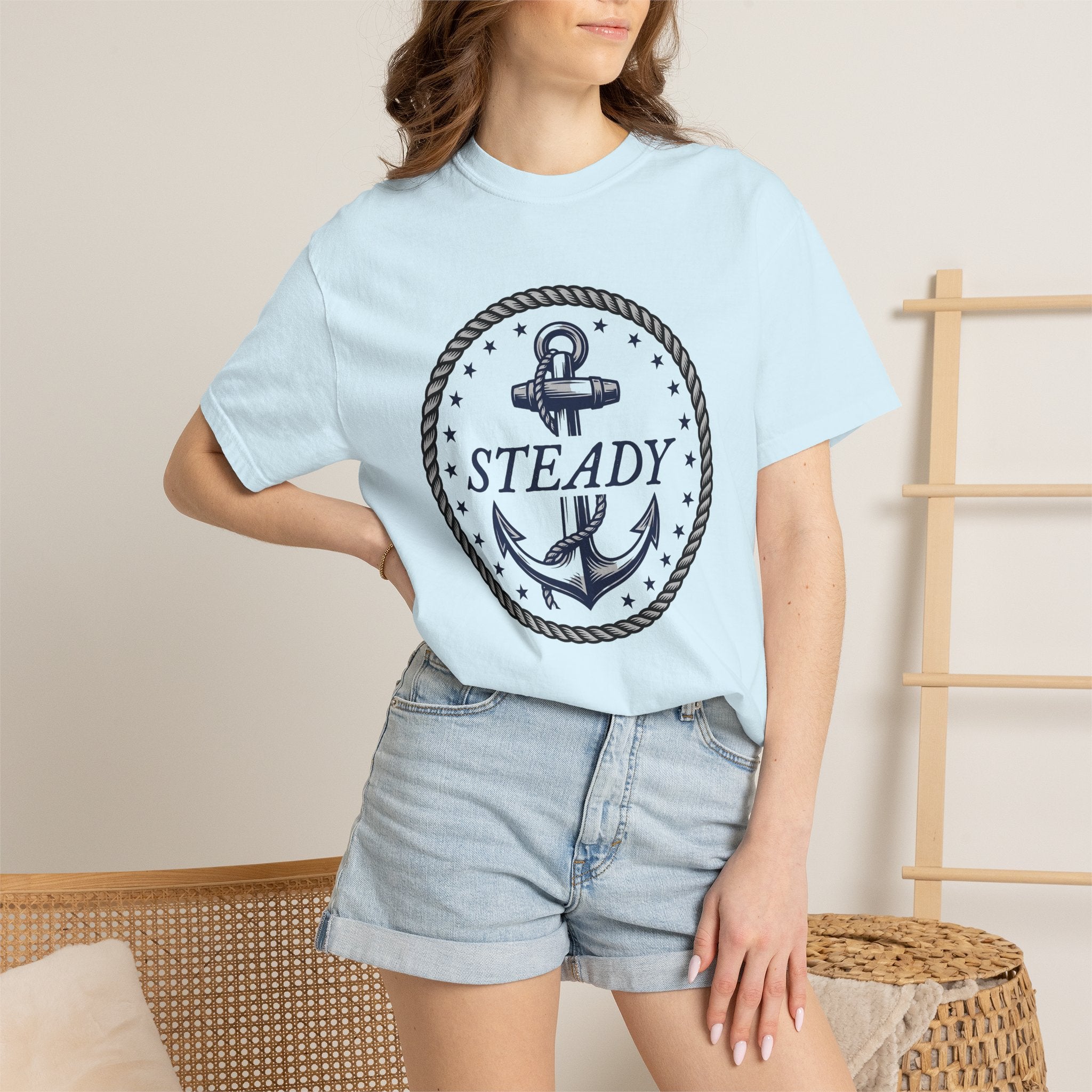 Anchor Twine Shirt America Freedom Gift Women Old School Tee Rope T-Shirt Patriot Fan Nautical Tshirt Liberty Graphic Seafaring Star Symbols