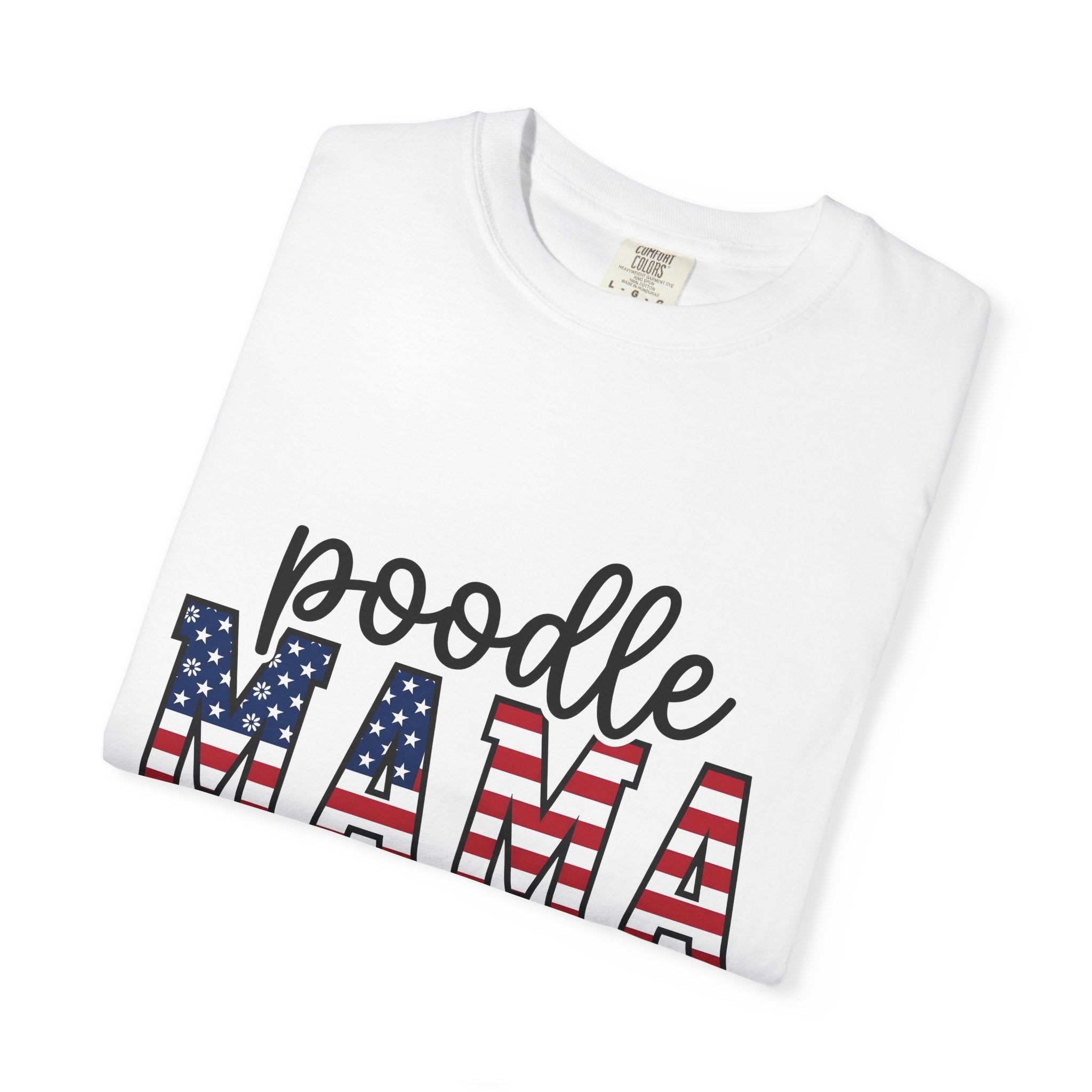 Poodle Dog Owner Shirt Dog United States Gift Women Vintage Patriotic Tee Poodle Owner T-Shirt Dog Fan Canine Graphic Tshirt Retro Tshirt