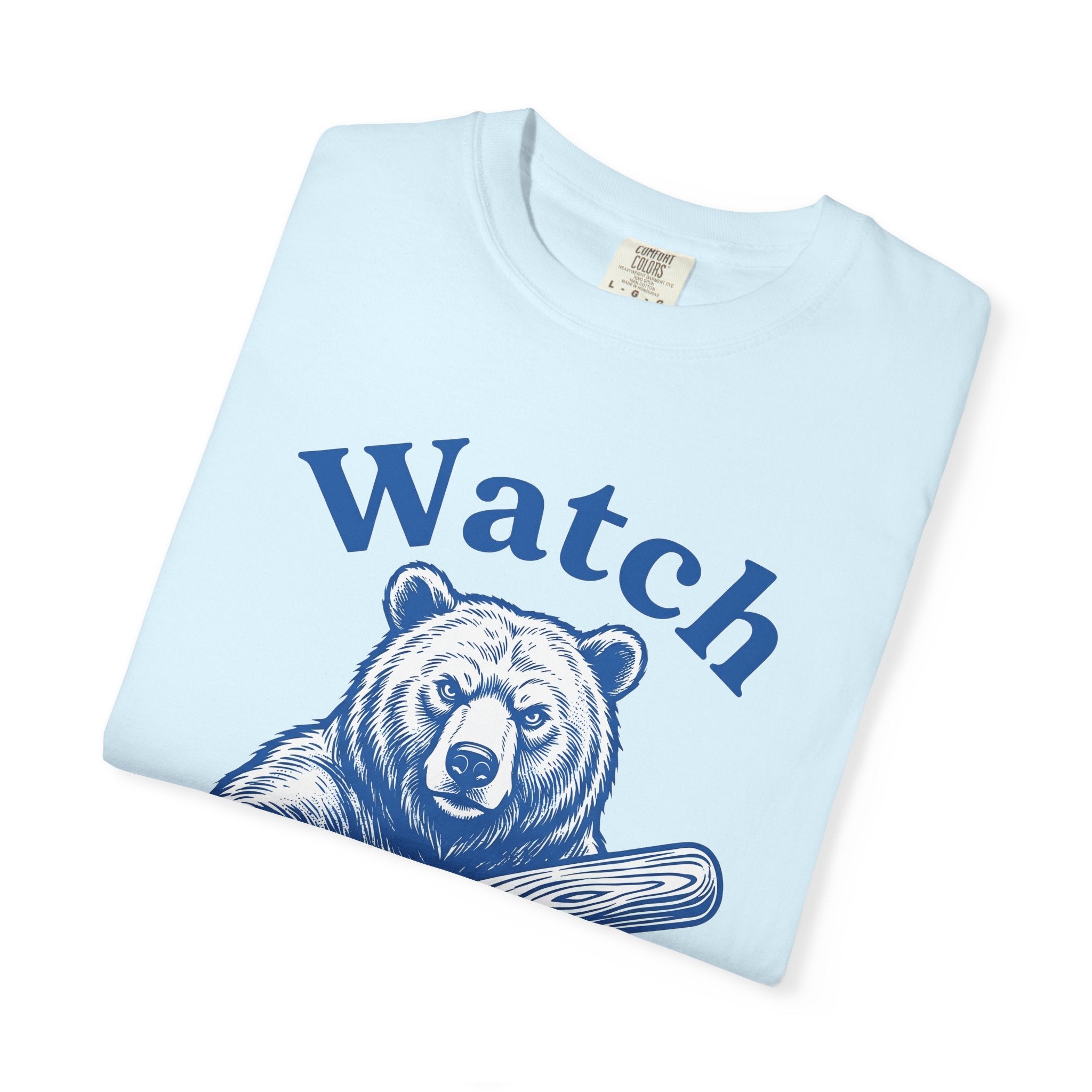 Bear Baseball Bat Shirt Sports Baseball Gift Women Vintage Tee Baseball Bat T-Shirt Athlete Fan Retro Tshirt Softball Graphic Hand Drawn