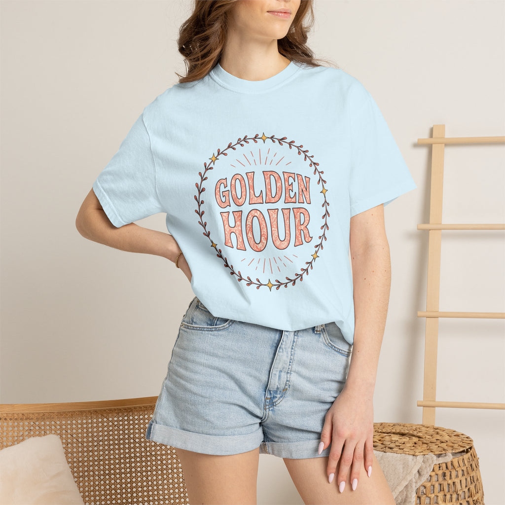 Floral Wreath Shirt Boho Chic Nature Gift Women Boho Tee Wreath T-Shirt Bohemian Fan Hippie Tshirt Environmental Graphic Vintage Stars