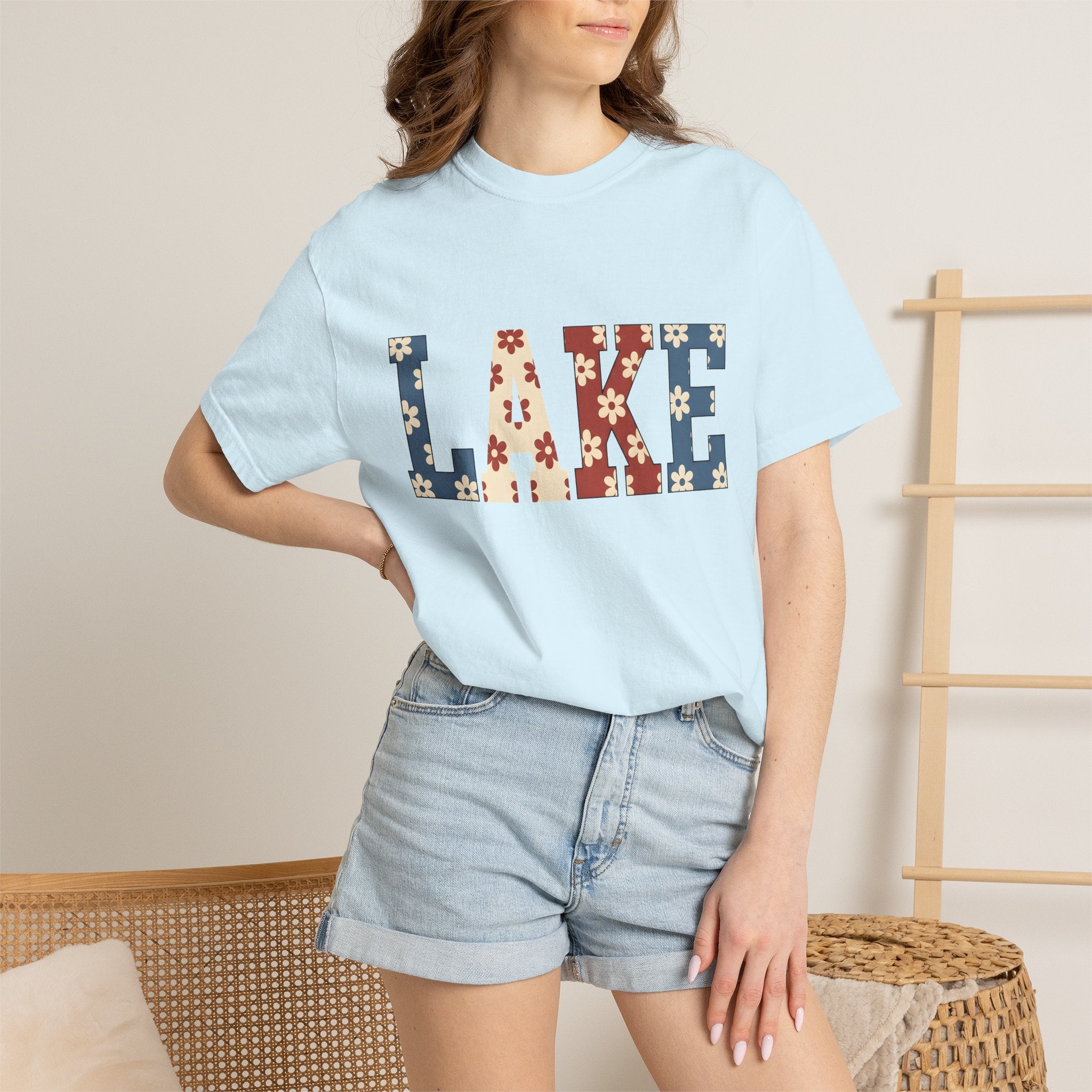 Blossom Script Shirt 4th Of July Holiday Gift Women Striking Image Tee Calligraphy T-Shirt Independence Day Fan Vintage Tshirt Celebration