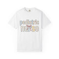 Blossom Patch Lettering Shirt Nurse Petals Gift Women Muted Palette Tee Floral T-Shirt Healthcare Enthusiast Vintage Tshirt Floral Graphic