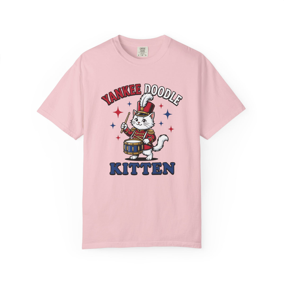 Music Cat Shirt Cat Flag Unisex Gift Hand Drawn Tee Kitty T-Shirt Feline Fan