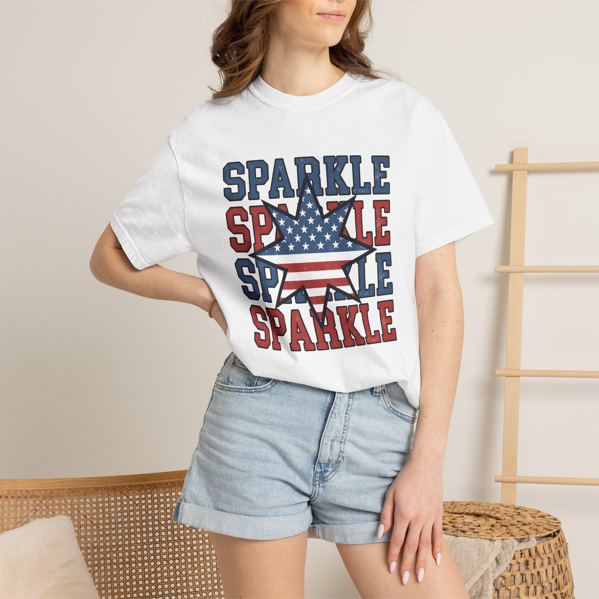 American Star Shirt 4th Of July Independence Gift Women Vintage Tee Star T-Shirt Patriot Fan Retro Tshirt Freedom Graphic Throwback Usa Flag