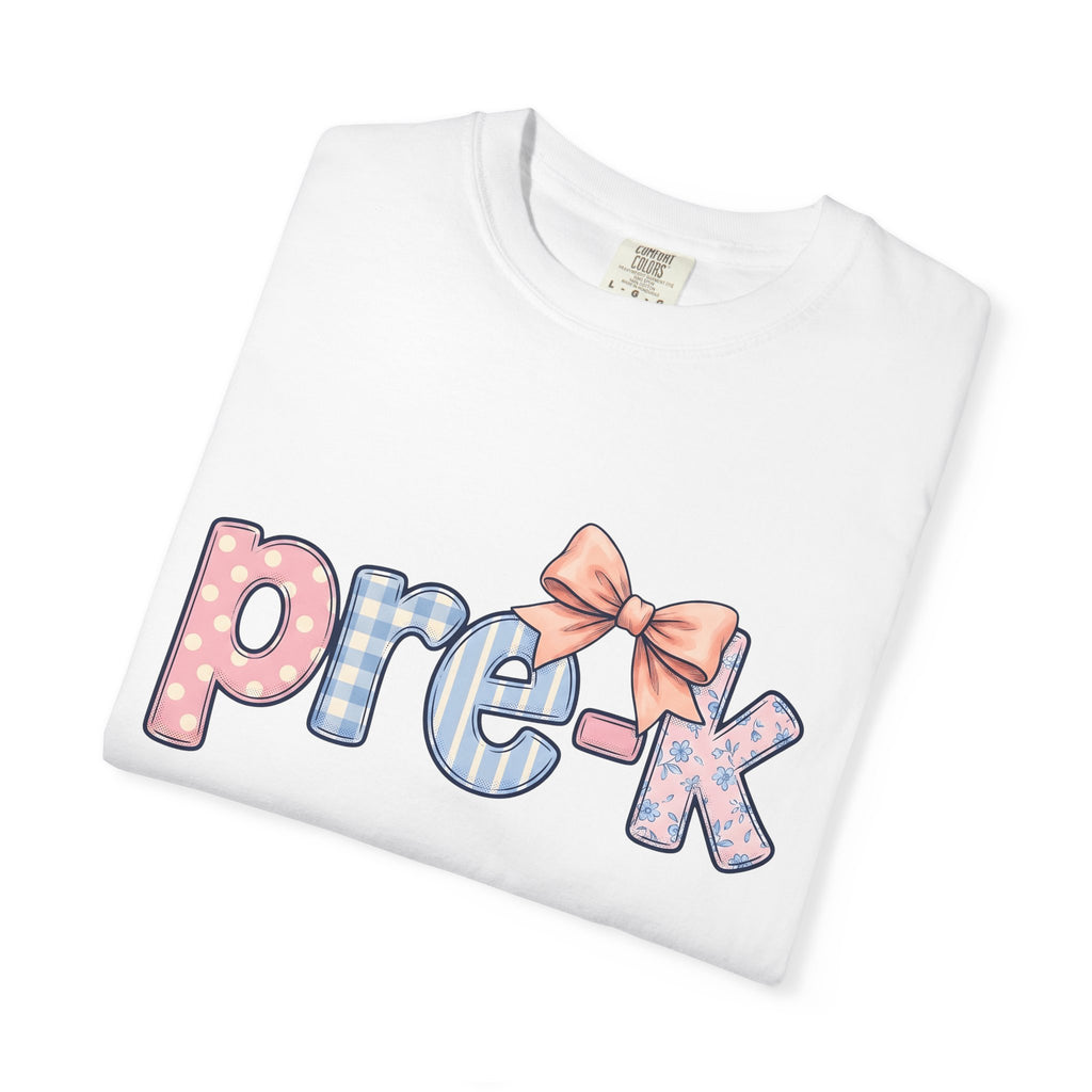Pastel Bow Motif Shirt Teachers Learning Gift Women Playful Tee Bow T-Shirt Educator Enthusiast Whimsical Tshirt Educational Graphic