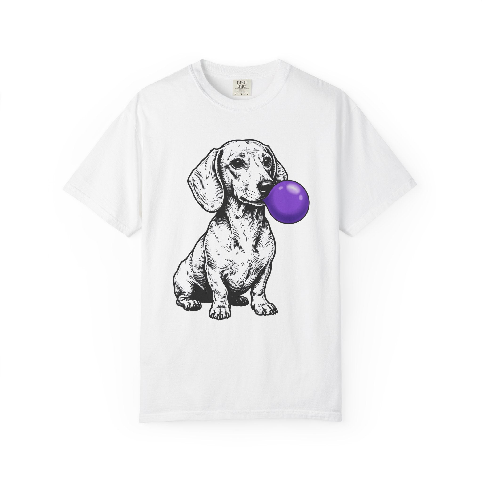 Dachshund Pet Shirt Dog Dog Gift Women Cartoon Tee Wiener Dog T-Shirt Dog Fan Hound Tshirt Canine Graphic Hand Drawn Gum Tshirt