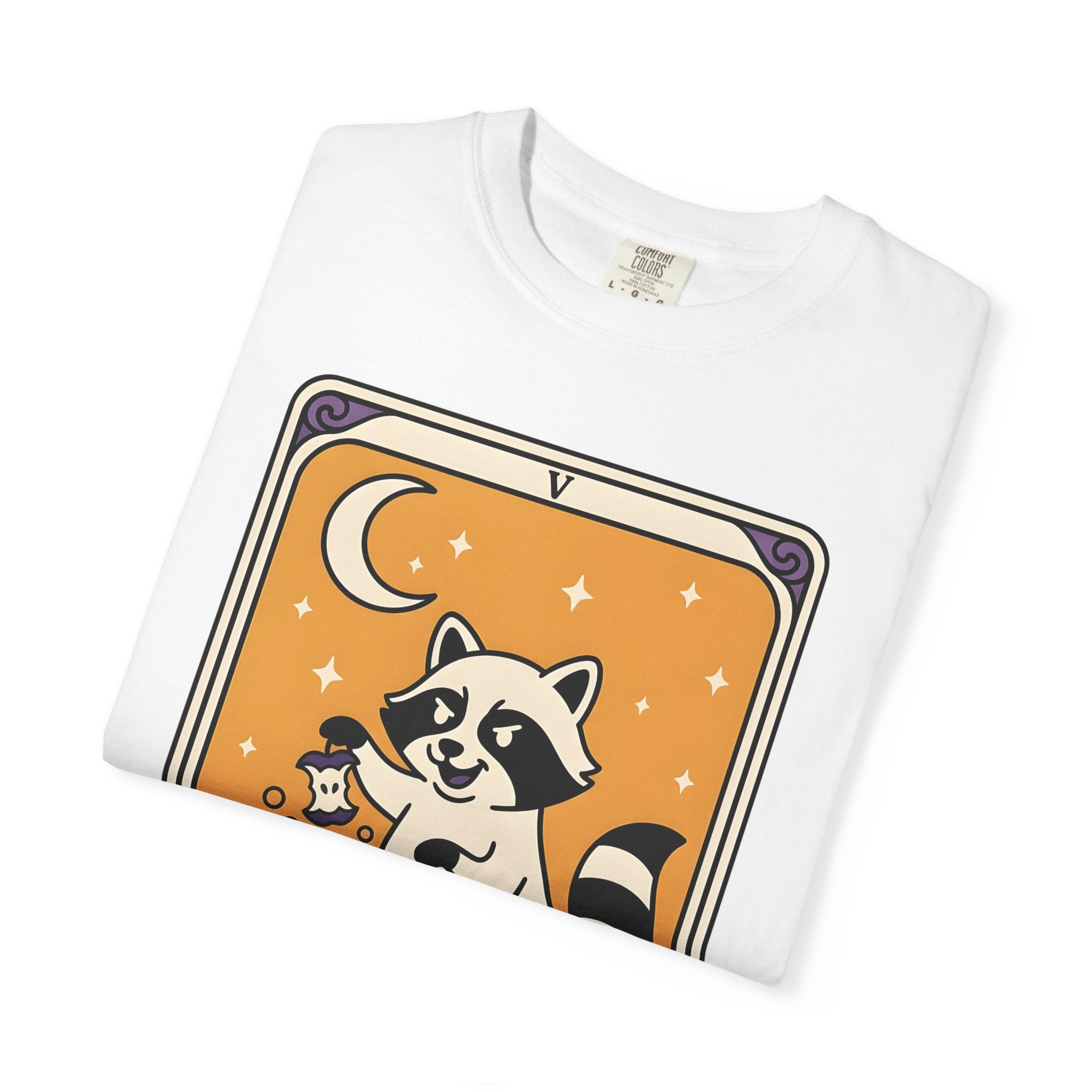 Raccoon Cauldron Shirt Boho Chic Critters Gift Women Sketch Tee Witch Cauldron T-Shirt Bohemian Fan Witchy Tshirt Creature Graphic Old