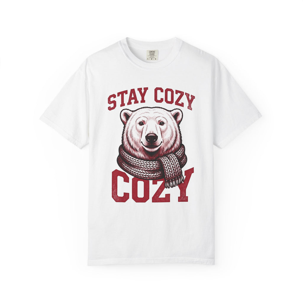 Polar Bear Shirt Christmas Winter Gift Women Vintage Tee Ursa T-Shirt Holiday Fan Retro Tshirt Frosty Graphic Hand Drawn Scarf Tshirt