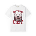 Polar Bear Shirt Christmas Winter Gift Women Vintage Tee Ursa T-Shirt Holiday Fan Retro Tshirt Frosty Graphic Hand Drawn Scarf Tshirt