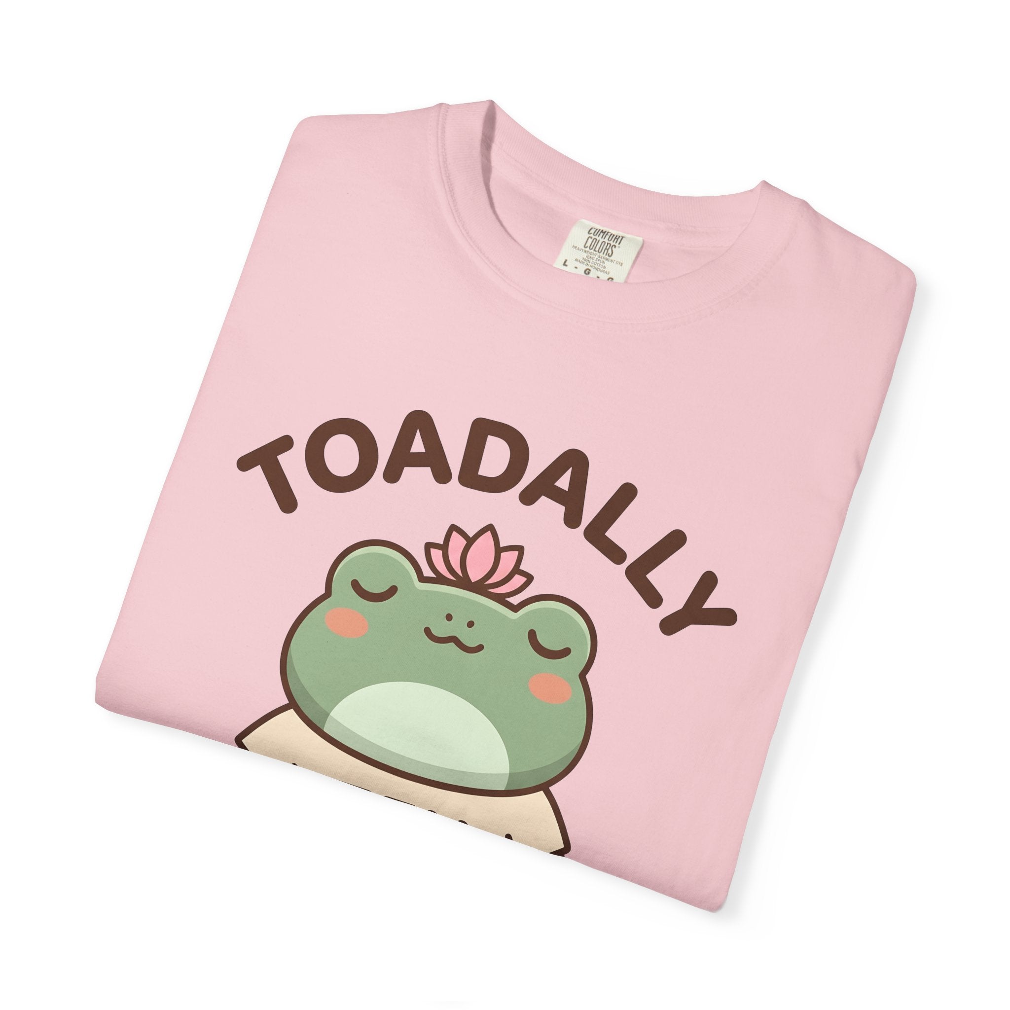 Meditating Frog Shirt Yoga Mindfulness Gift Women Kawaii Tee Toad T-Shirt Yogist Enthusiast Cute Tshirt Meditation Graphic Cartoon Lotus
