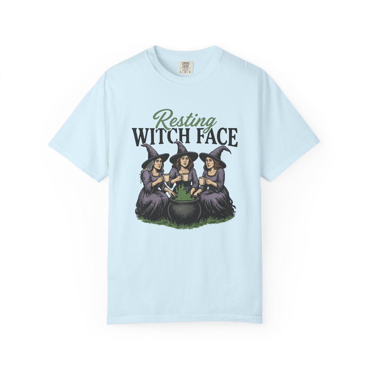 Witch Trio Shirt Halloween Humor Gift Women Vintage Tee Witches T-Shirt Horror Fan Retro Tshirt Comedy Graphic Hand Drawn Cauldron Tshirt