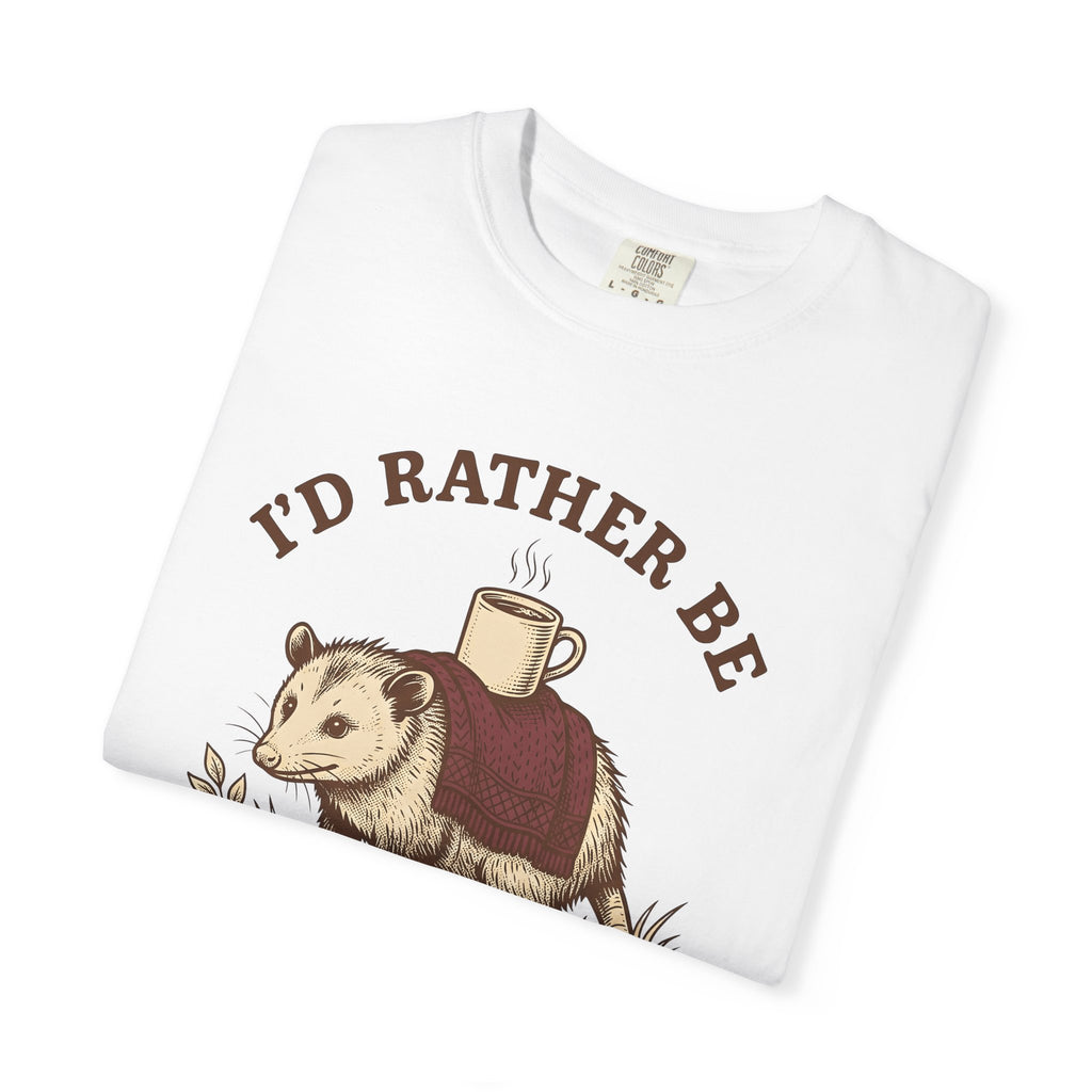 Opossum Mug Shirt Cozy Wildlife Gift Women Retro Tee Possum T-Shirt Snug Fan Vintage Tshirt Animal Graphic Sketch Throw Tshirt