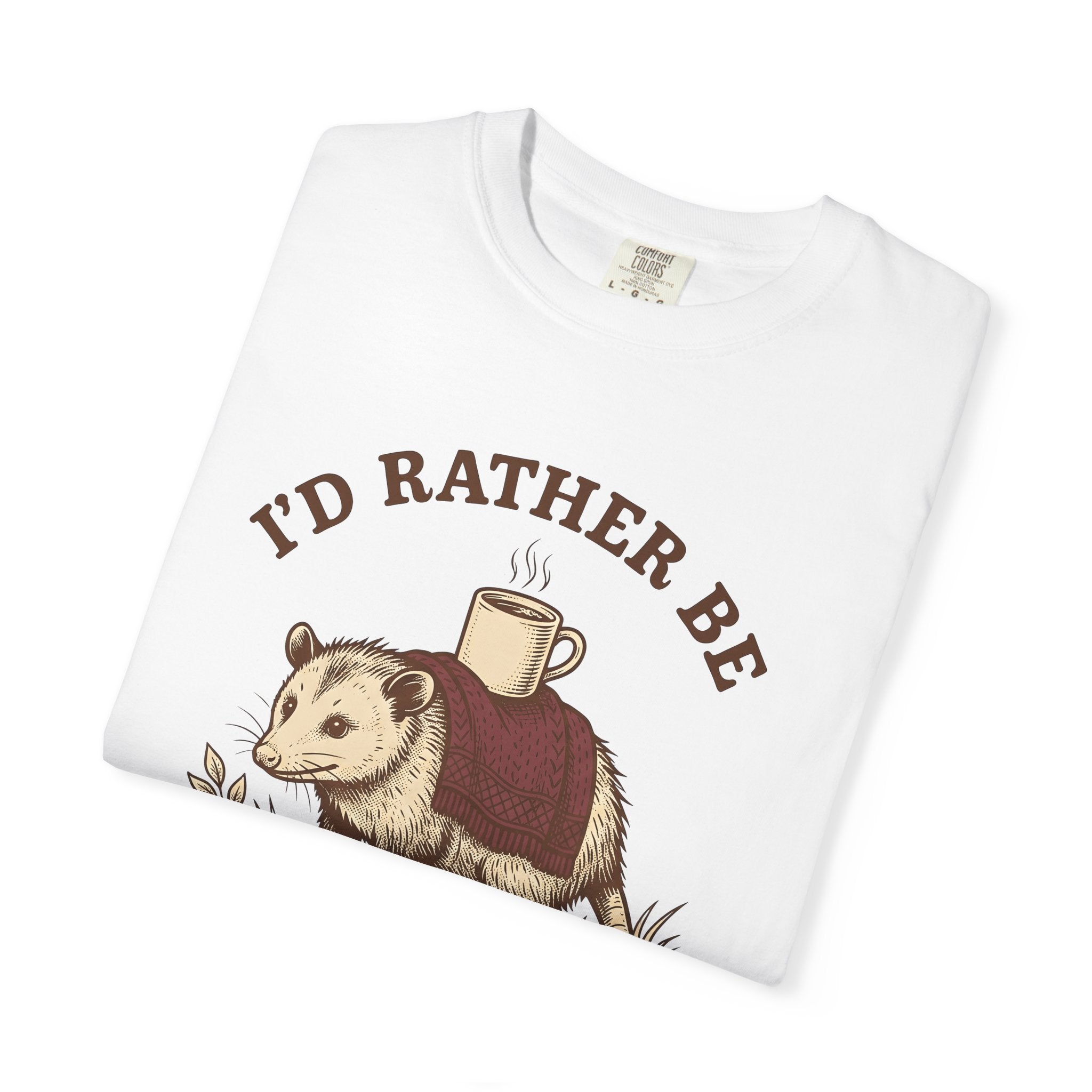 Opossum Mug Shirt Cozy Wildlife Gift Women Retro Tee Possum T-Shirt Snug Fan Vintage Tshirt Animal Graphic Sketch Throw Tshirt