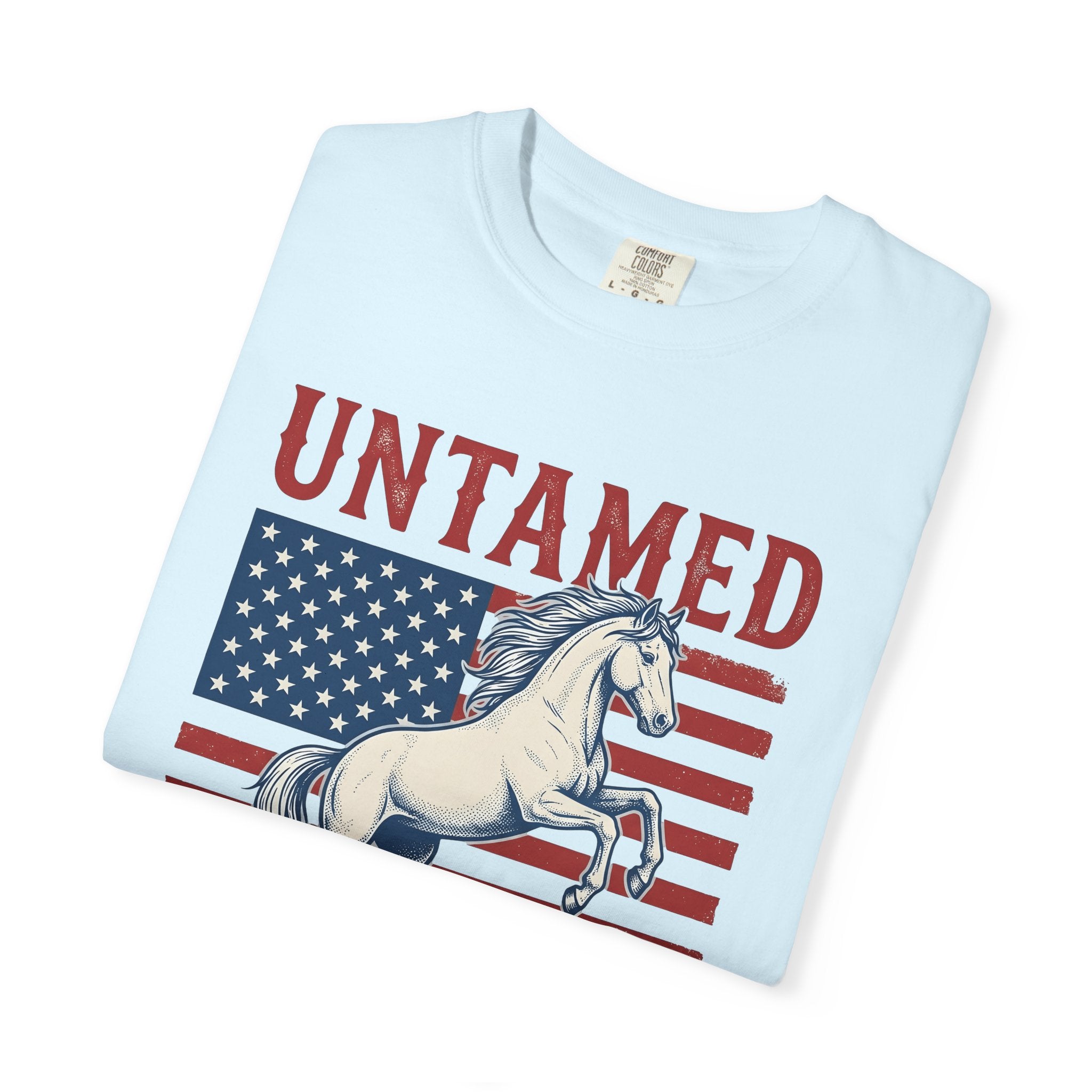 Patriotic Horse Shirt America Western Gift Women Vintage Tee Equine T-Shirt American Enthusiast Distressed Tshirt Cowboy Graphic Retro