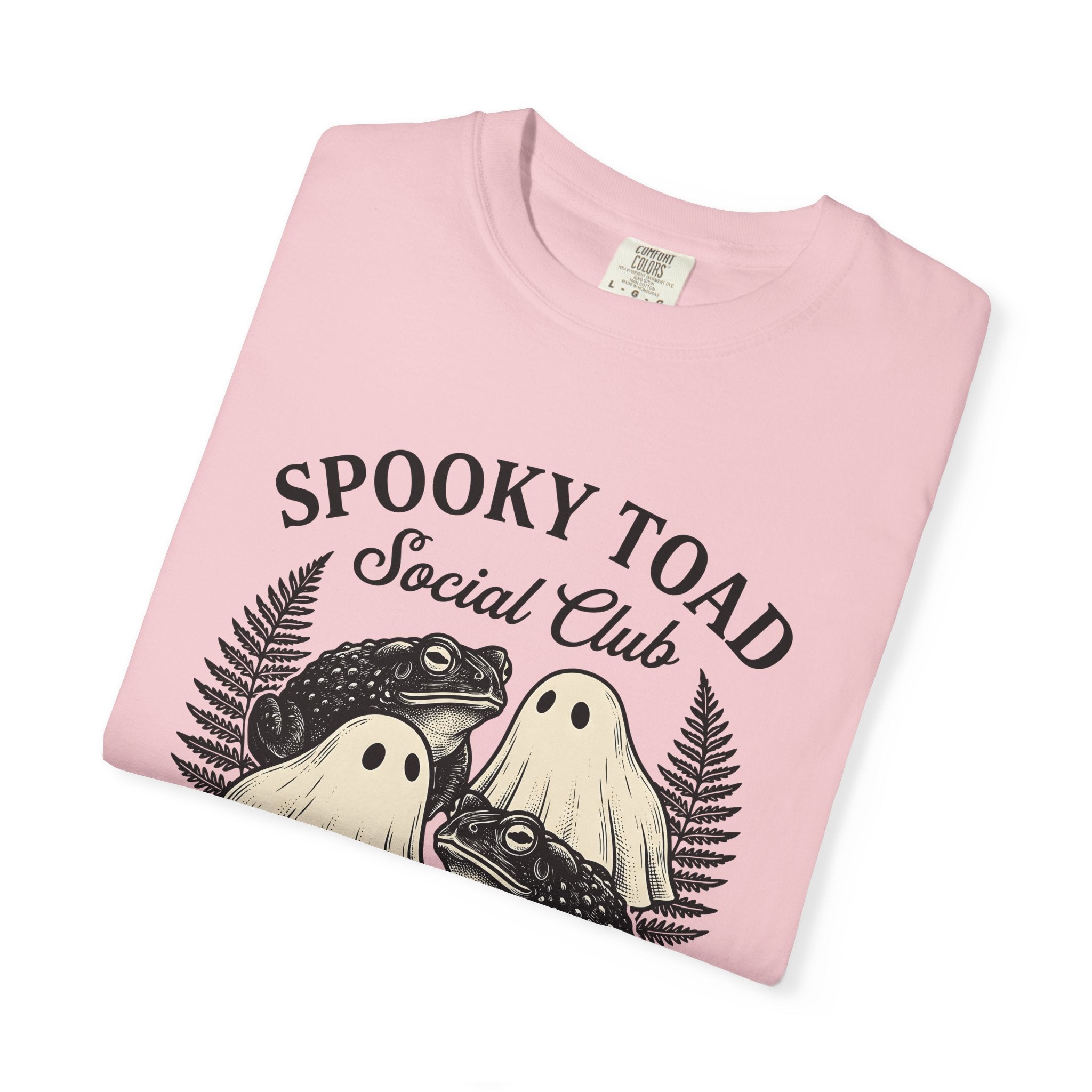 Ghost Toads Shirt Halloween Animals Gift Women Vintage Tee Toad T-Shirt Horror Fan Retro Tshirt Wildlife Graphic Hand Drawn Fern Tshirt