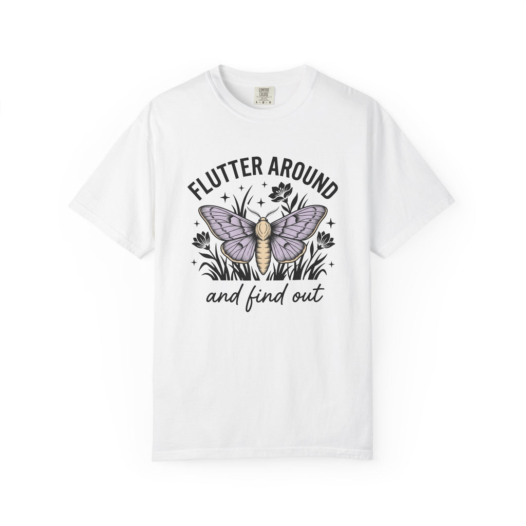 Butterfly Art Shirt Easter Outdoors Gift Women Bohemian Tee Butterfly T-Shirt Spring Fan Hippie Tshirt Nature Graphic Retro Meadow Flowers