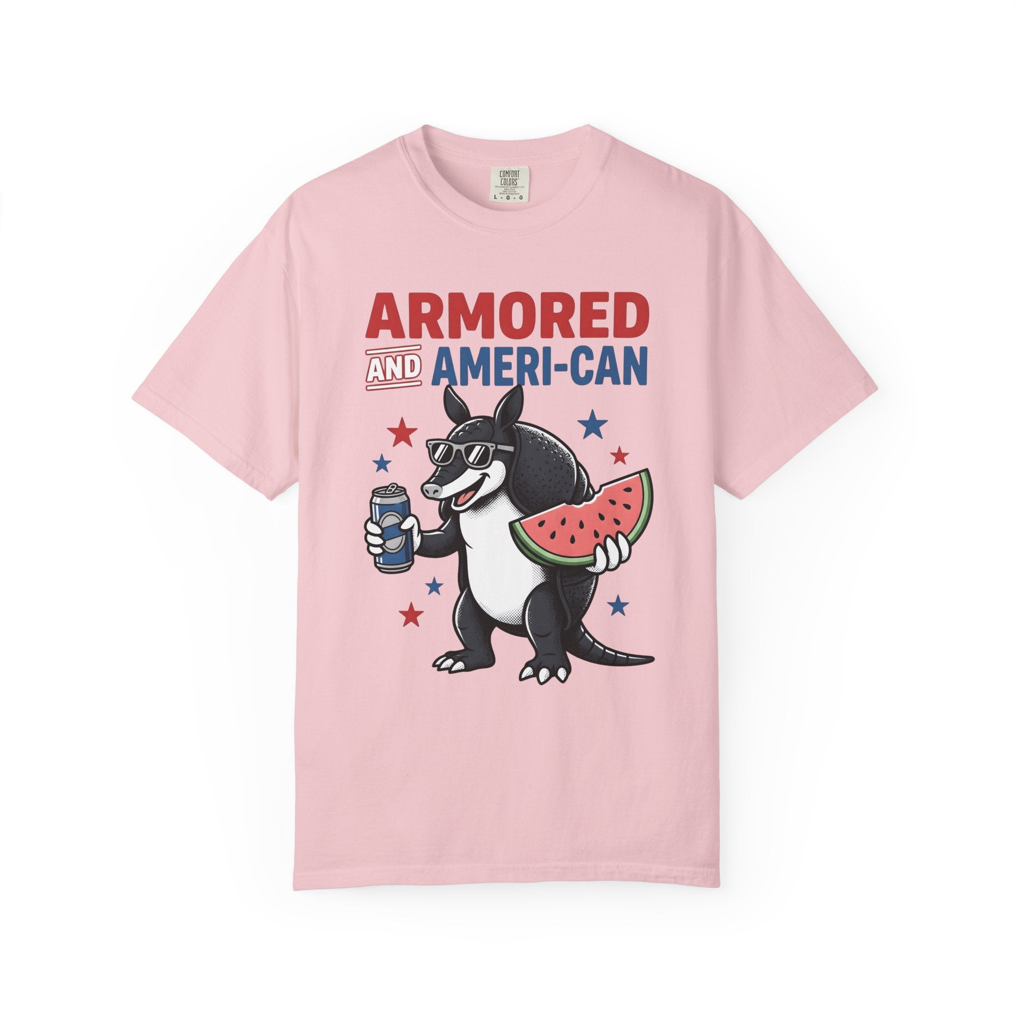 Armadillo Clipart Shirt 4th Of July Freedom Gift Women Hand Drawn Tee Dillo T-Shirt Patriot Fan Handdrawn Tshirt Liberty Graphic Classic