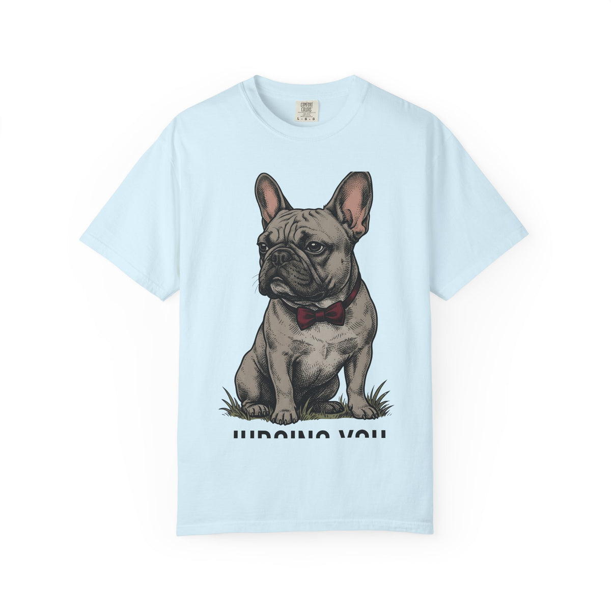 French Bulldog Shirt Dog Comedy Unisex Gift Hand Drawn Tee Bulldog T-Shirt Dog