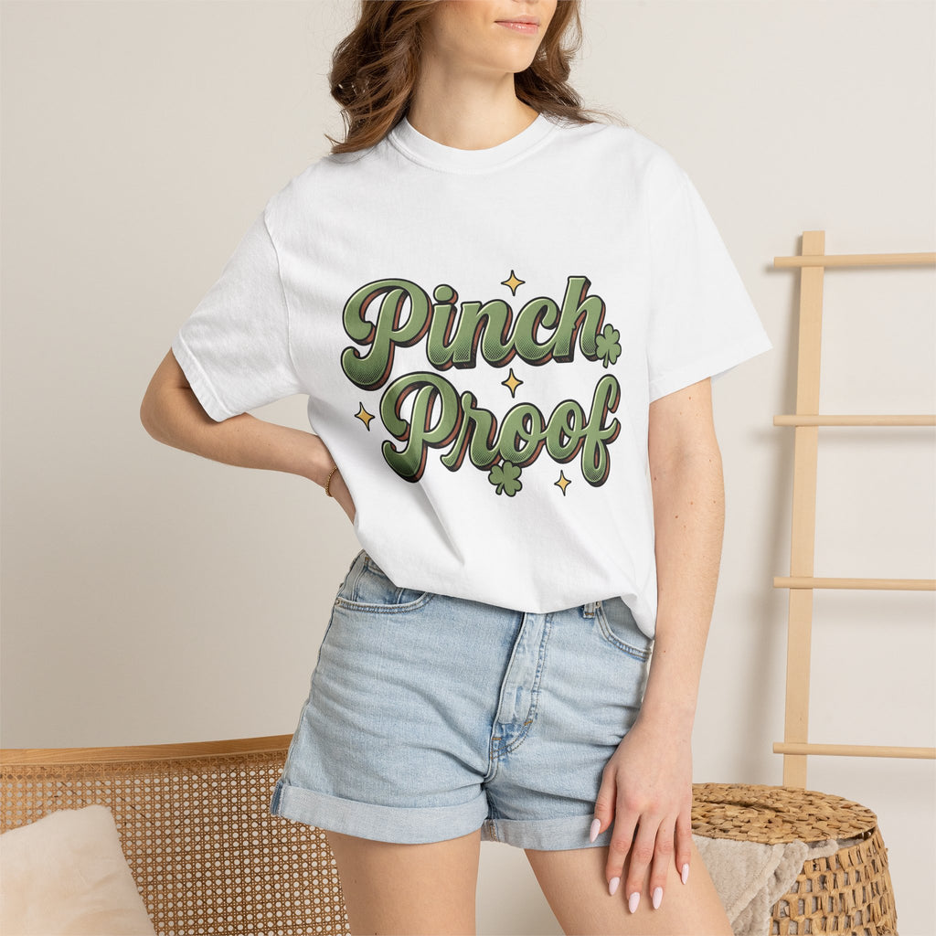 Clover Design Shirt St. Patrick's Day Seasonal Gift Women Classic Tee Shamrock T-Shirt Luck Fan Vintage Tshirt Holiday Graphic Distressed