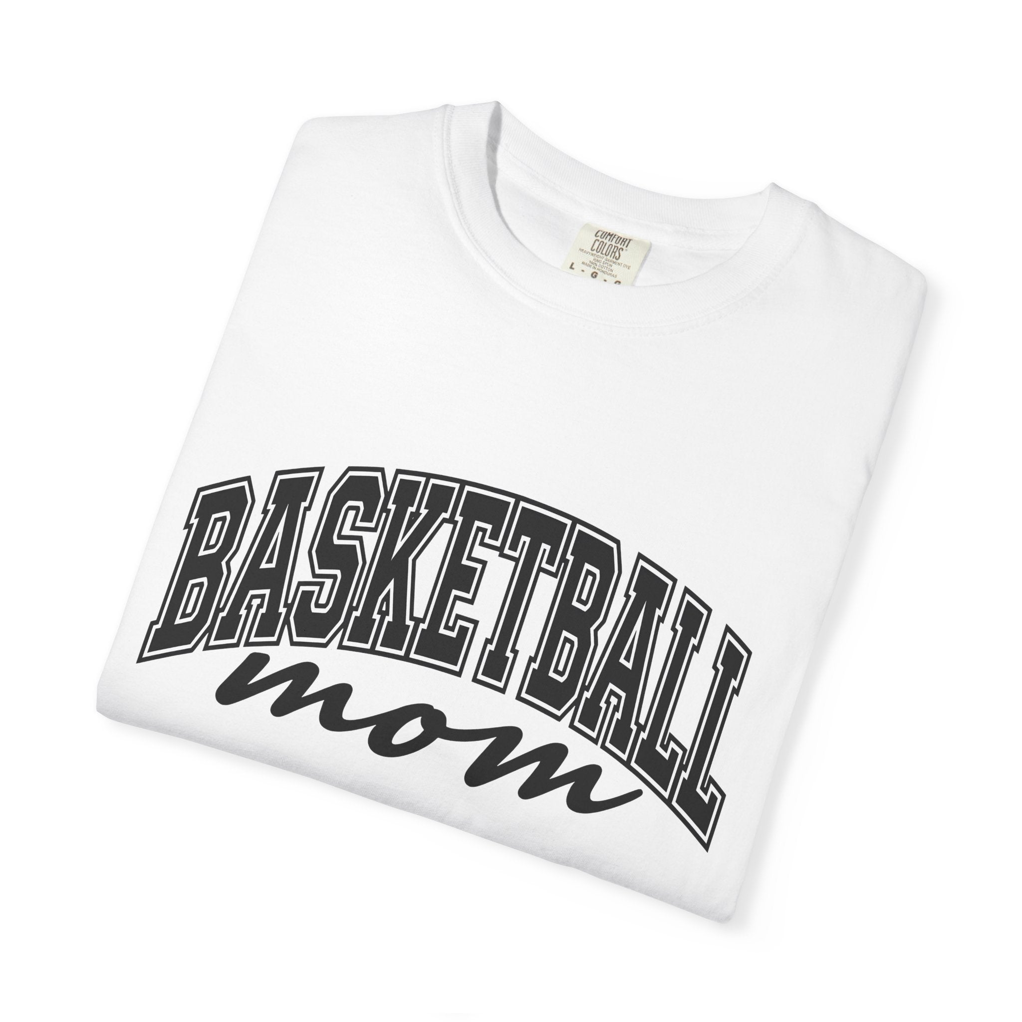 Sporty Mom Shirt Moms Basketball Gear Gift Women Powerful Tee Fitness Mom T-Shirt Mom Enthusiast Bold Tshirt Court Graphic Classic Team Font