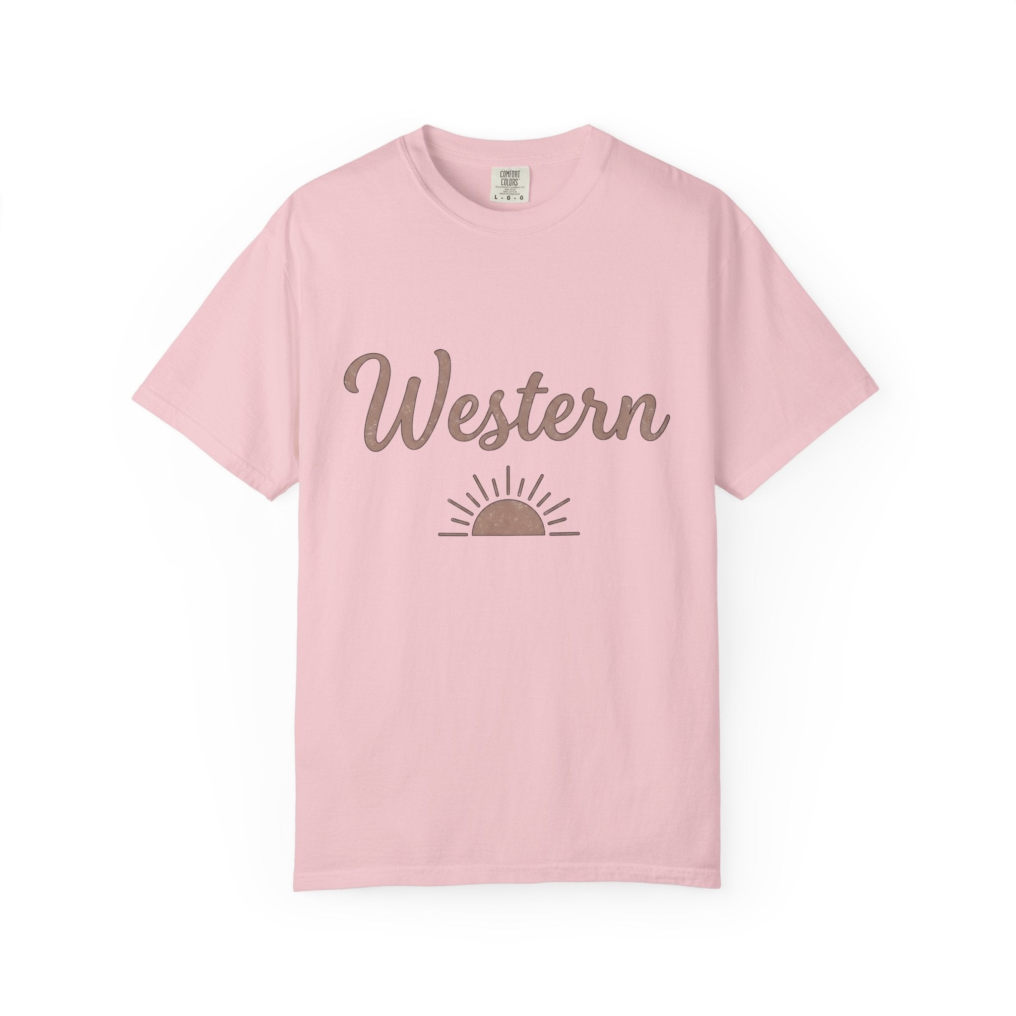 Cowboy Sunrise Shirt Cowgirl Native Gift Women Handmade Tee Western T-Shirt Rodeo Fan Handmade Tshirt Tribal Graphic Old School Sunlight